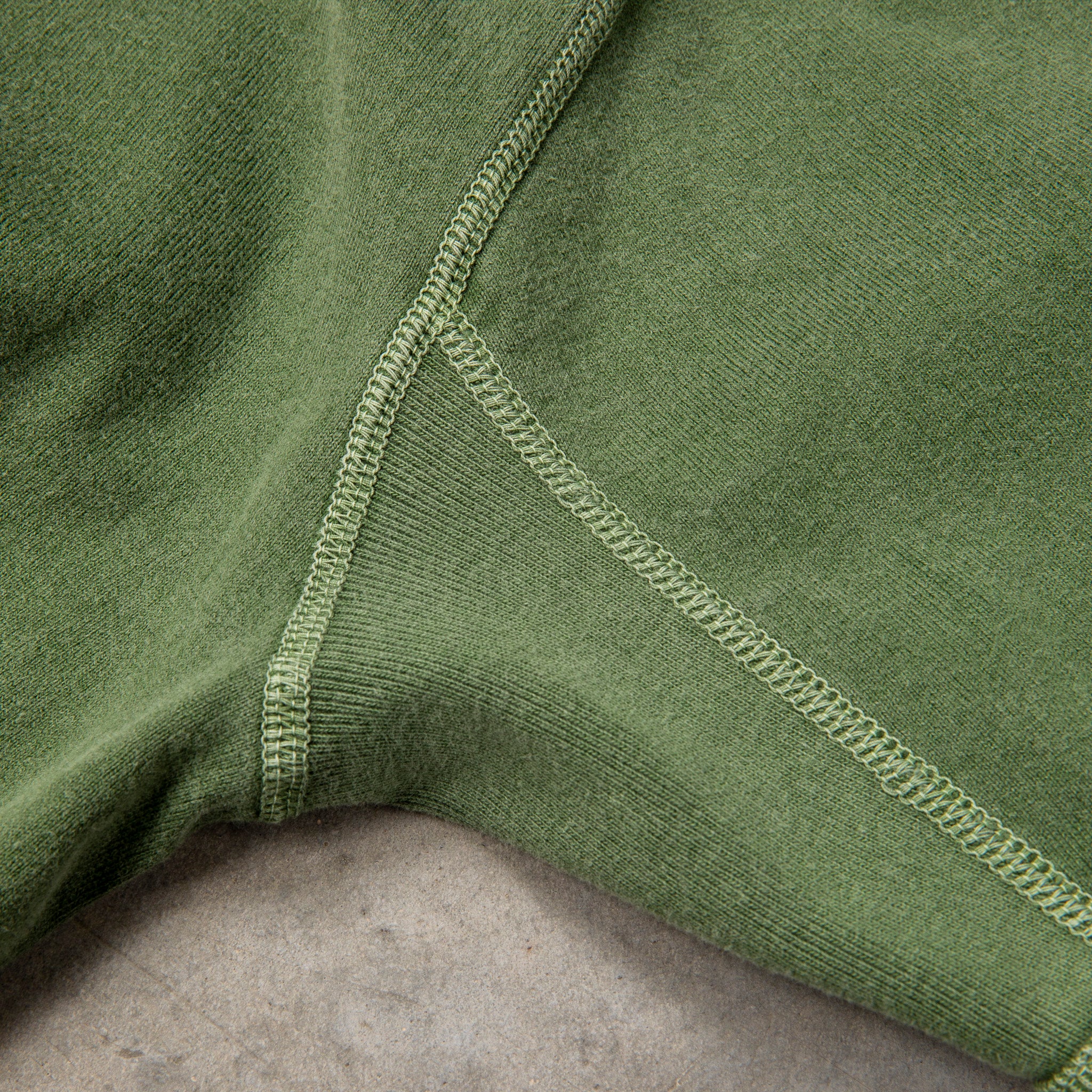 Fullcount 5222 Flat Seam Heavyweight T-shirt Dyed Evergreen