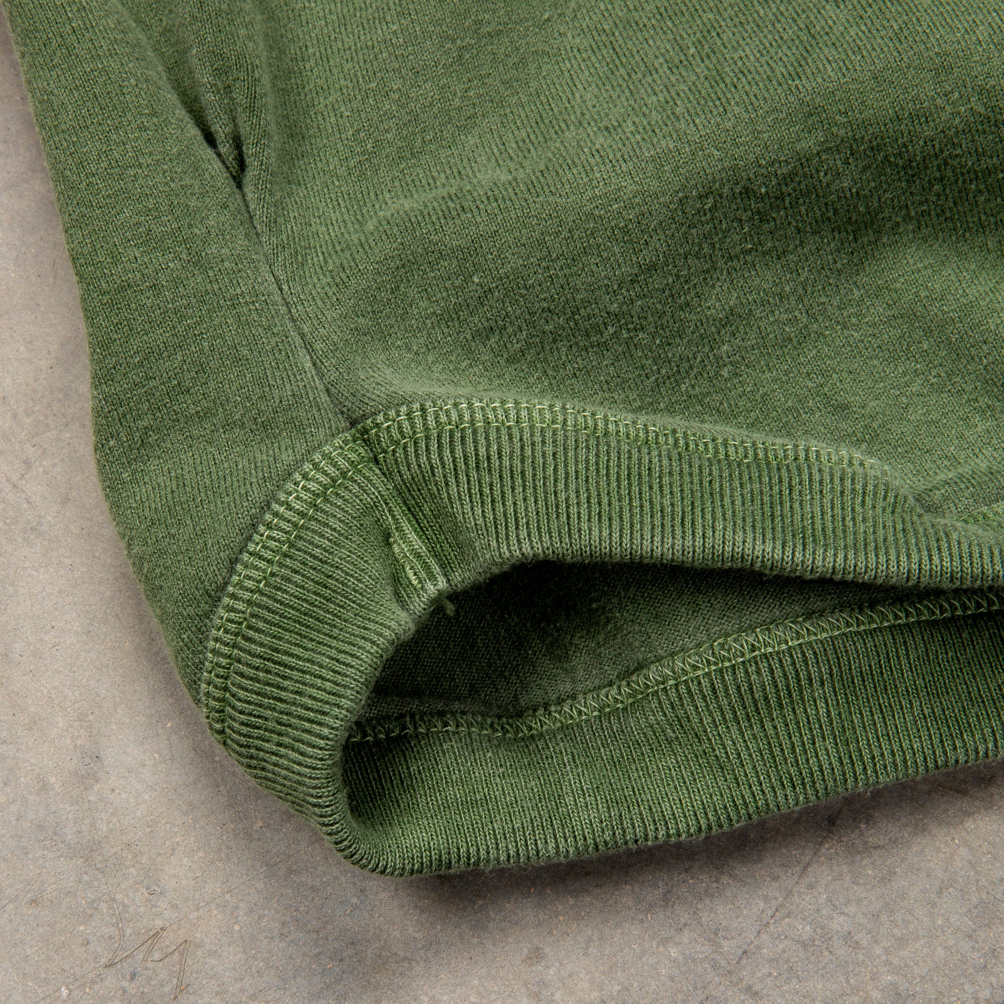 Fullcount 5222 Flat Seam Heavyweight T-shirt Dyed Evergreen