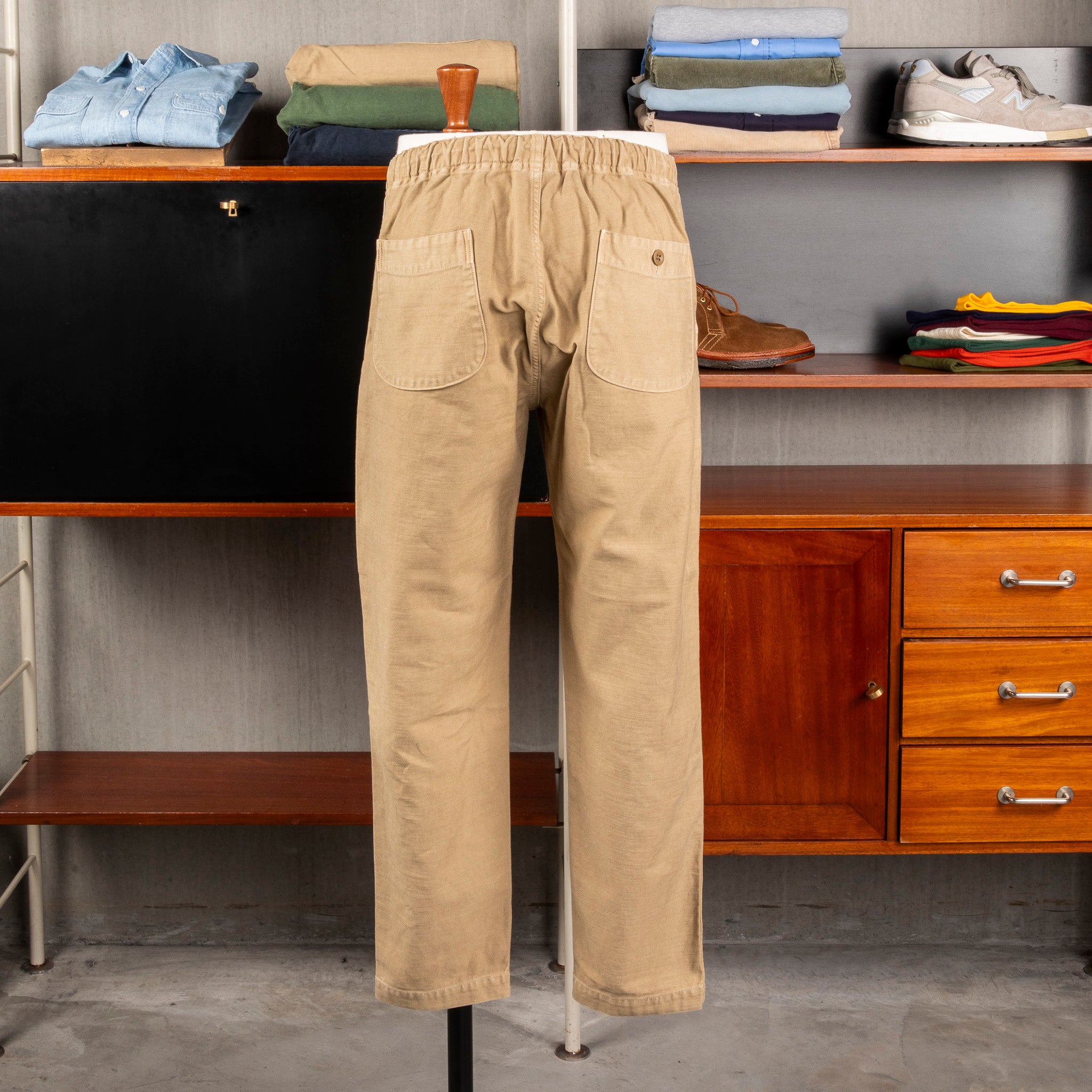 Orslow X Frans Boone Easy Pants Sateen Khaki Stone – Frans Boone Store