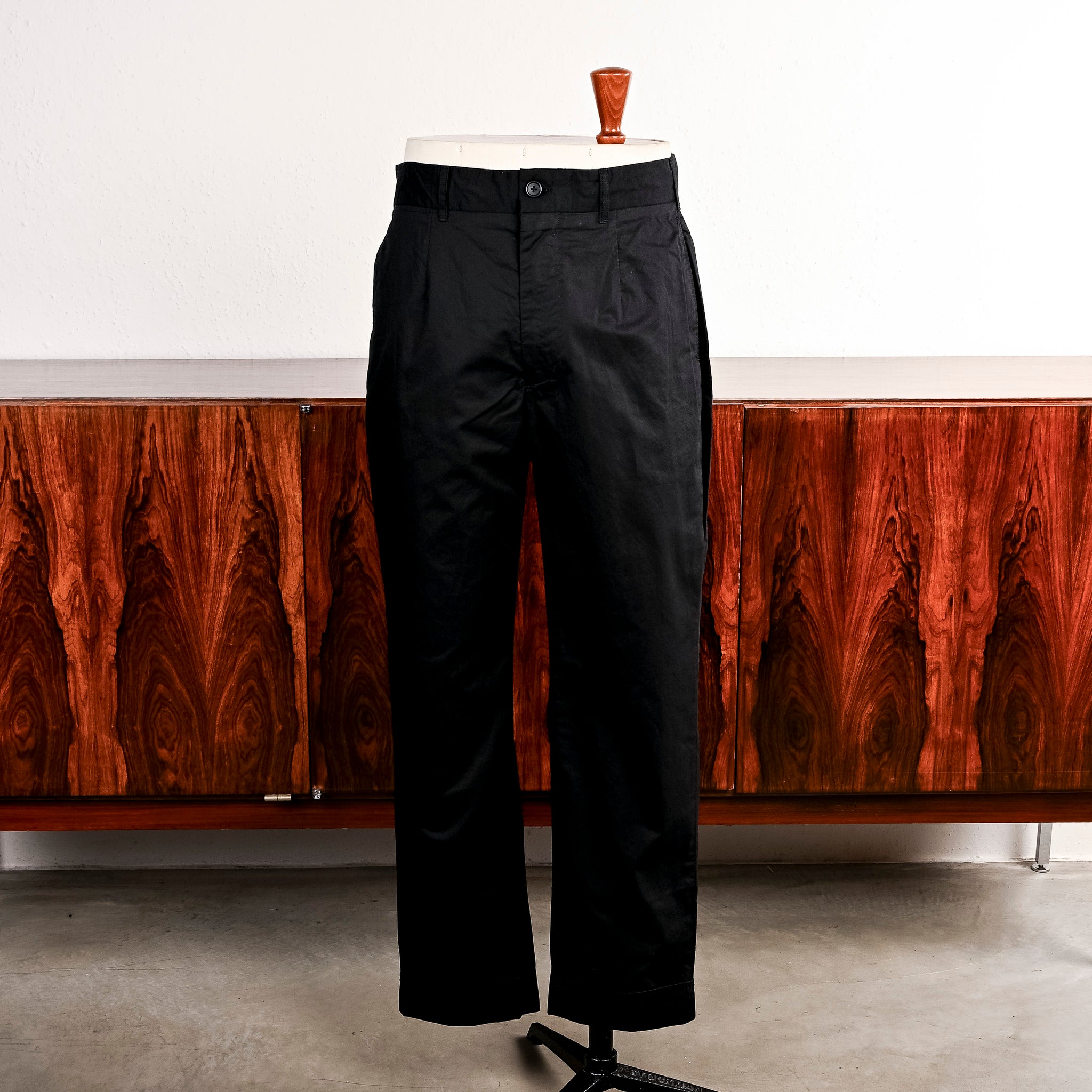 Engineered Garments Black Cotton High Count Twill Andover Pants