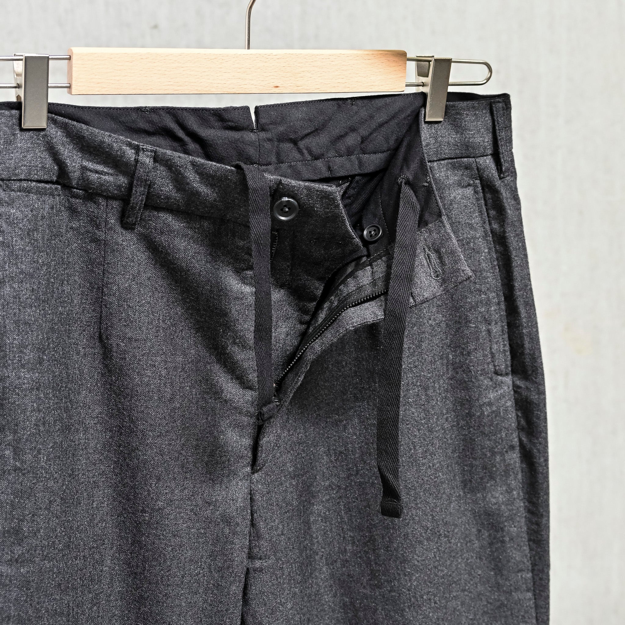 Engineered Garments Andover Pants High Count Worsted Wool Dk. Grey