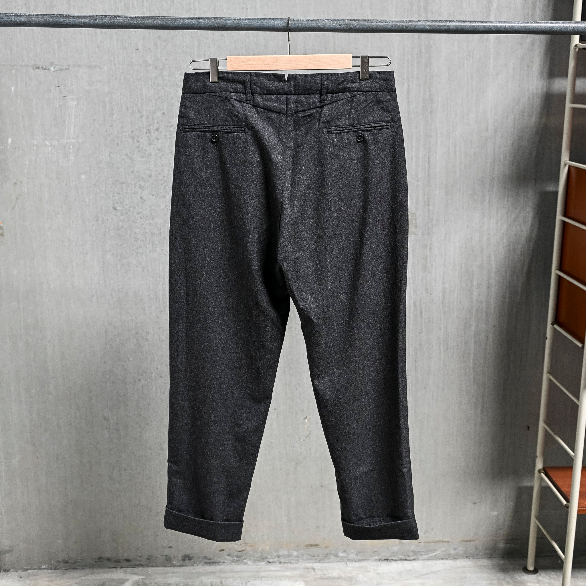 Engineered Garments Andover Pants High Count Worsted Wool Dk. Grey