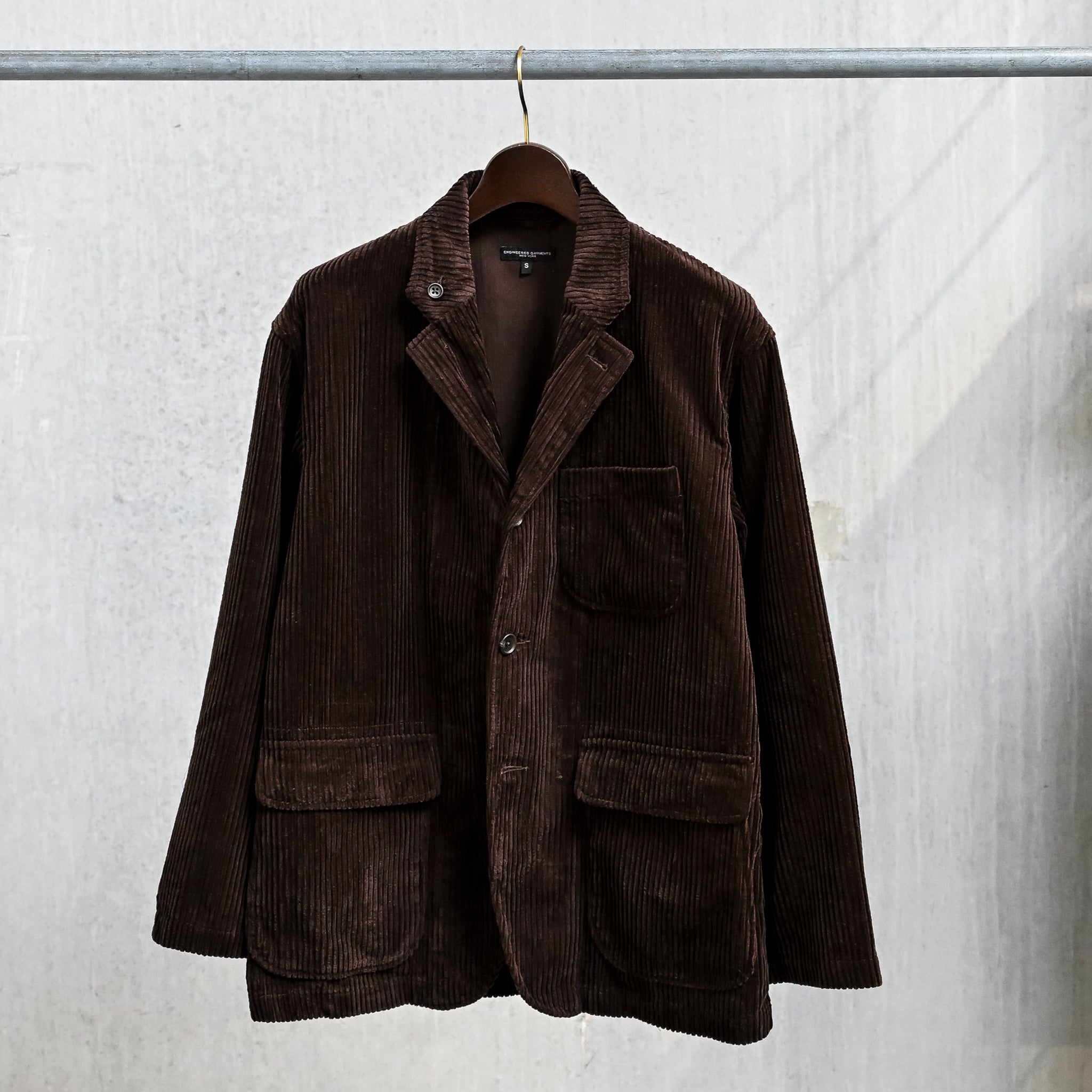 Engineered Garments Loiter Jacket Dark Brown 4.5W Corduroy – Frans