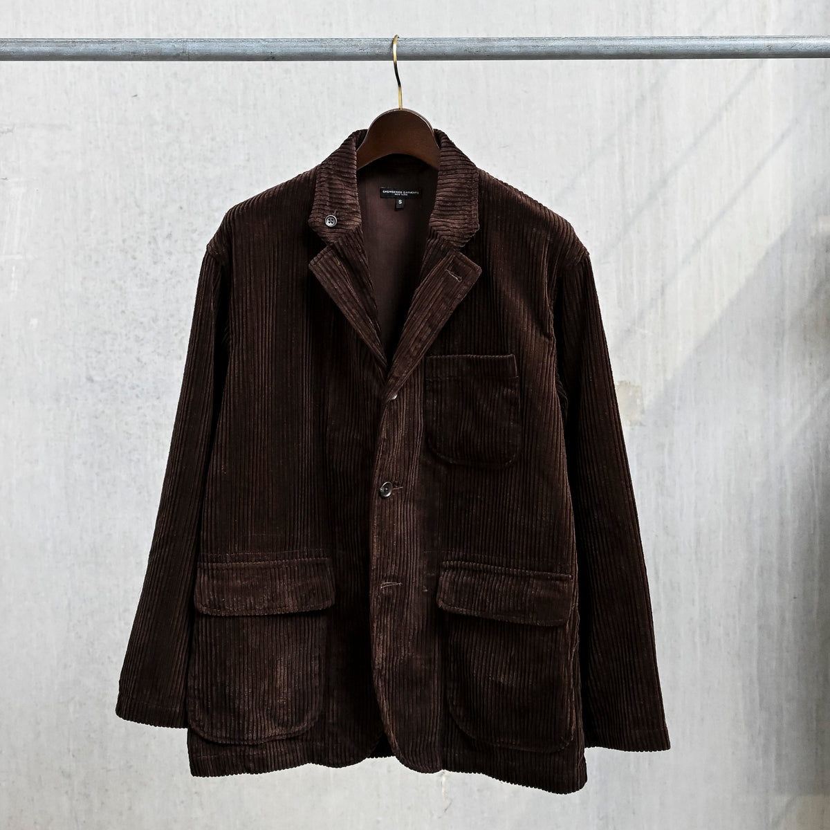 Engineered Garments Loiter Jacket Dark Brown 4.5W Corduroy