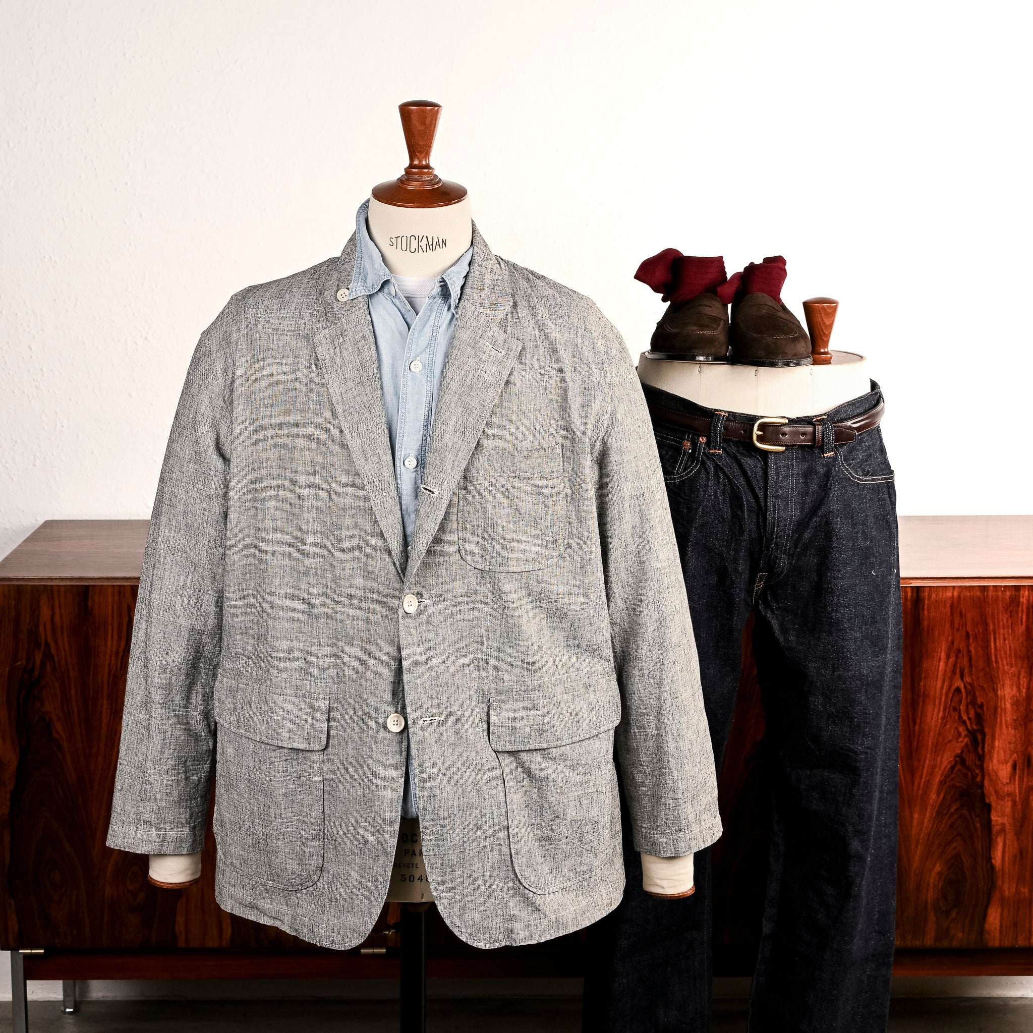 Engineered Garments Loiter Jacket Heather Grey Melange – Frans
