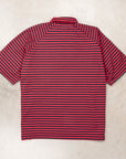 Engineered Garments Polo Red Navy PC Stripe Jersey