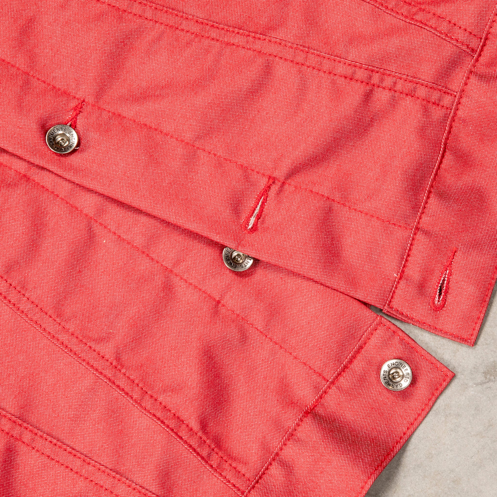 Engineered Garments Type 5 Jean Jacket Red CP Denim – Frans Boone