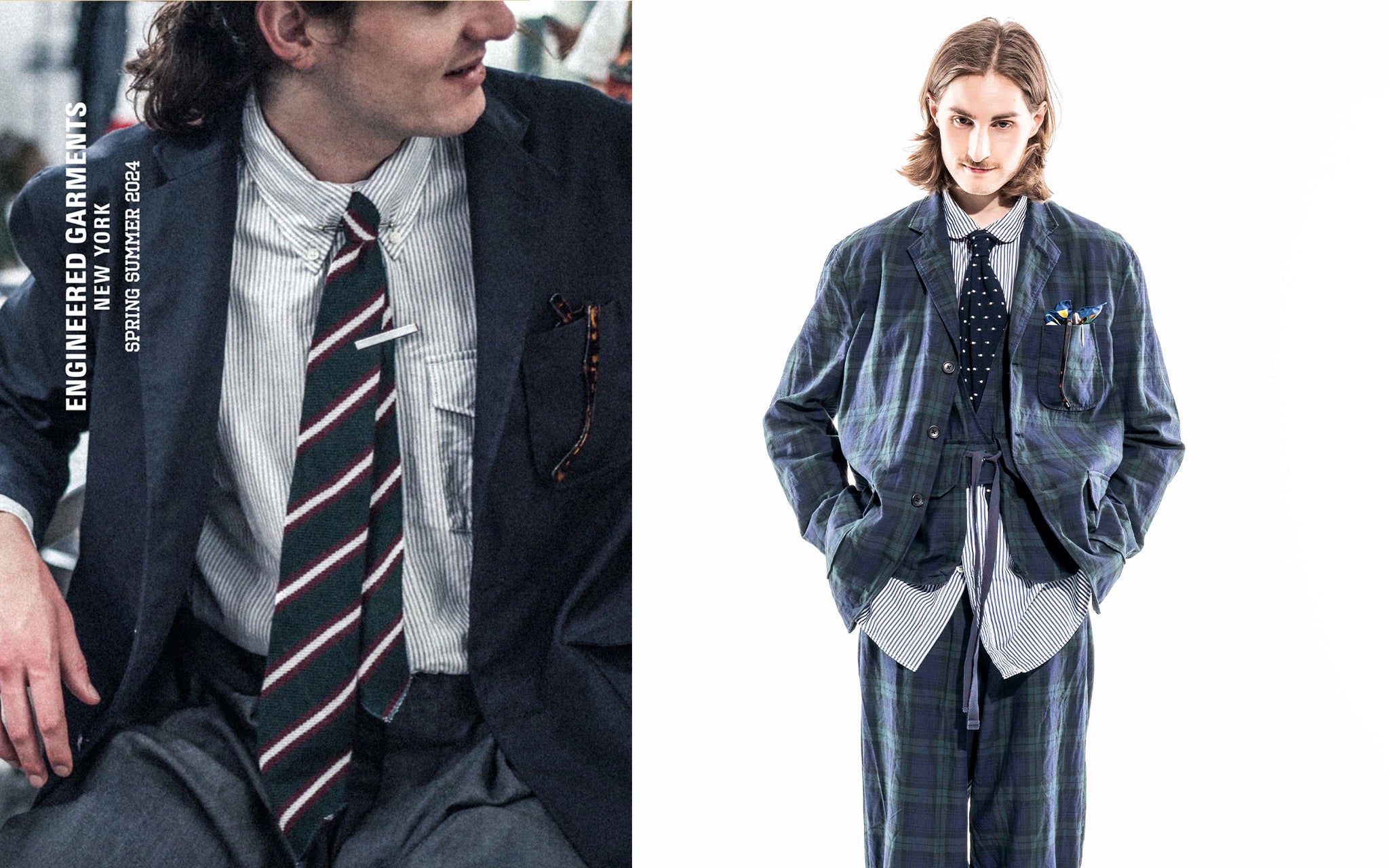 Engineered Garments Navy Andover Blazer
