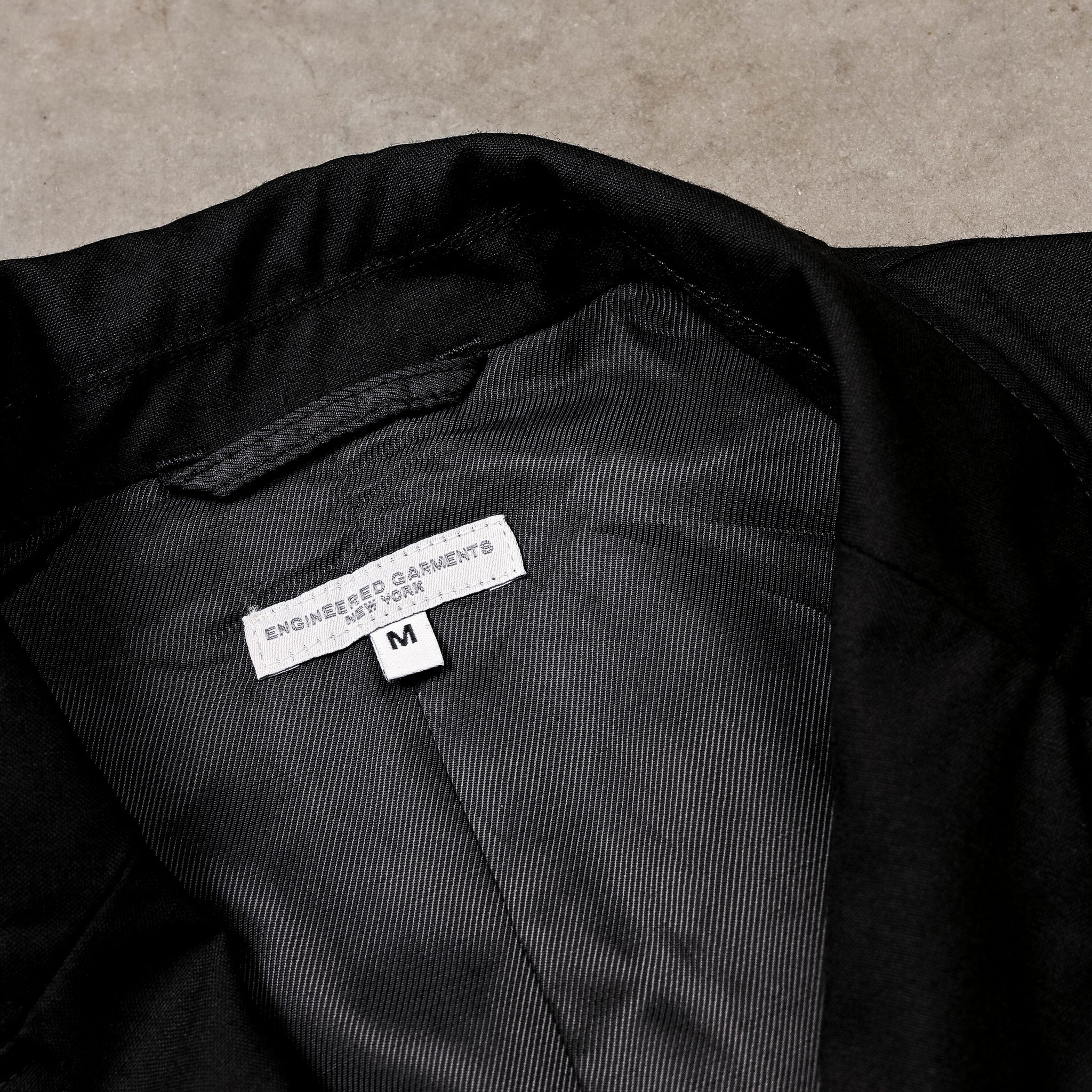 Engineered Garments Black Tropical Wool Andover Jacket – Frans