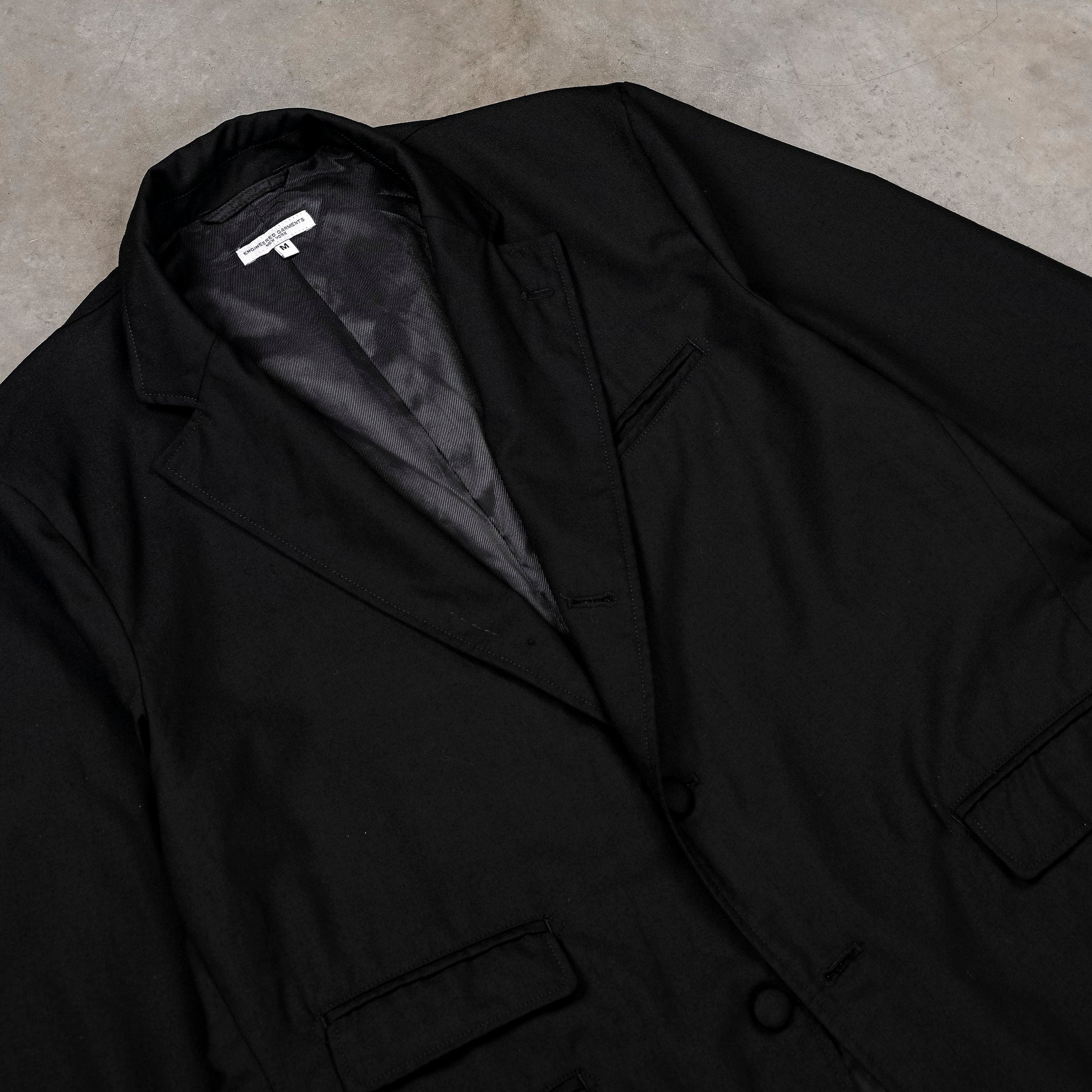 Engineered Garments Black Tropical Wool Andover Jacket – Frans