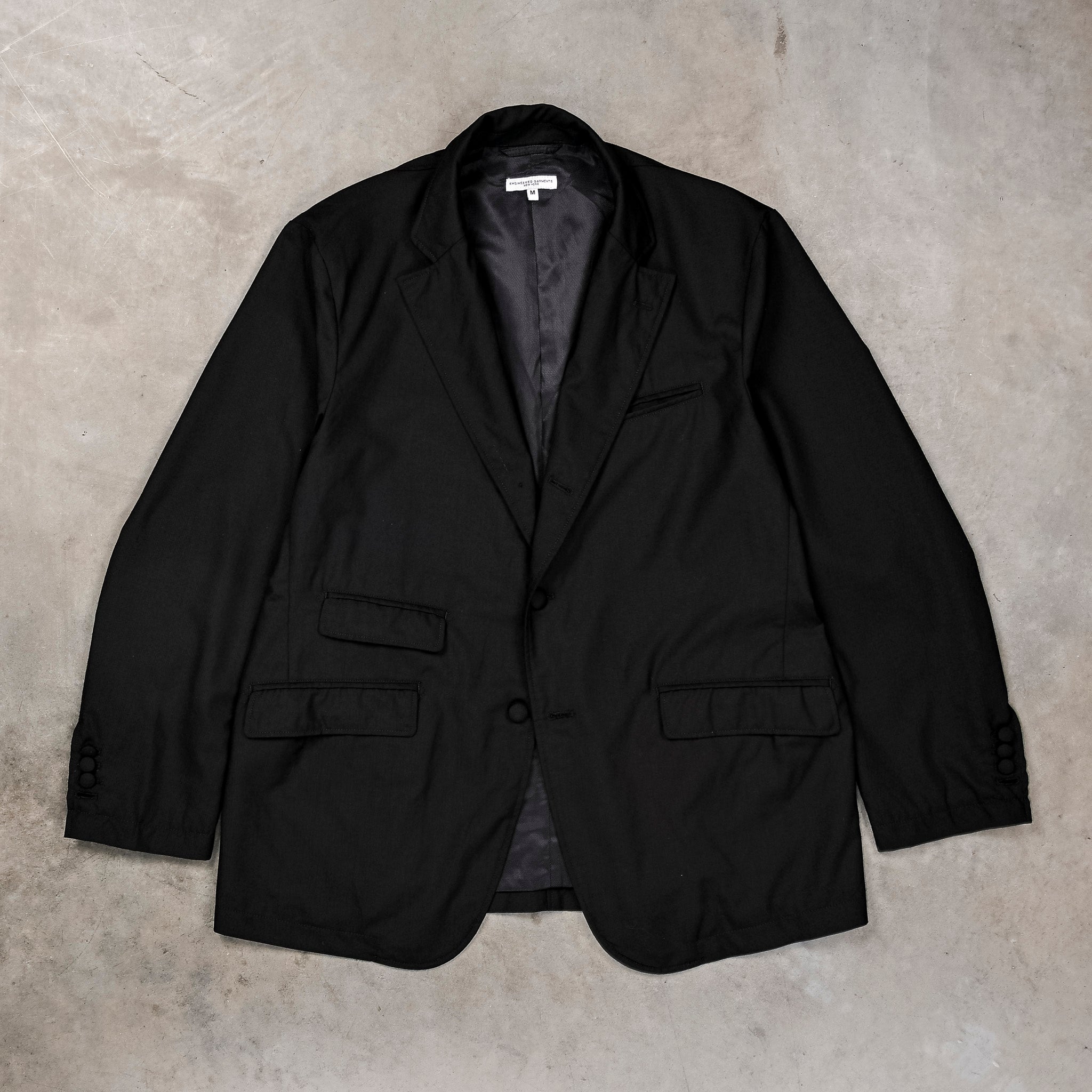 Engineered Garments Black Tropical Wool Andover Jacket – Frans