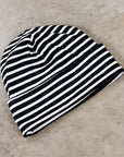 Engineered Garments Navy White PC Stripe Jersey Beanie