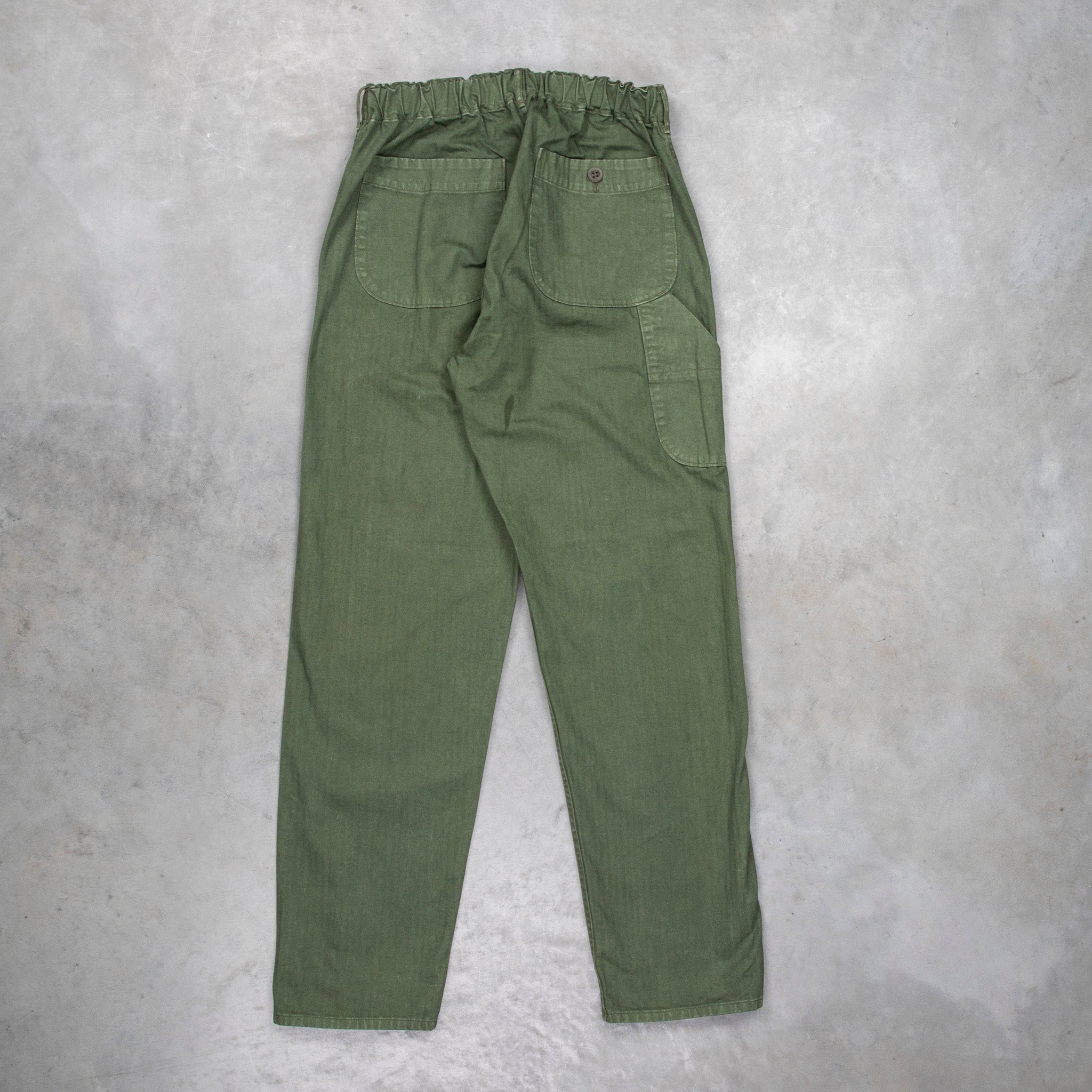 Orslow x Frans Boone French Work Pants Herringbone Green Used