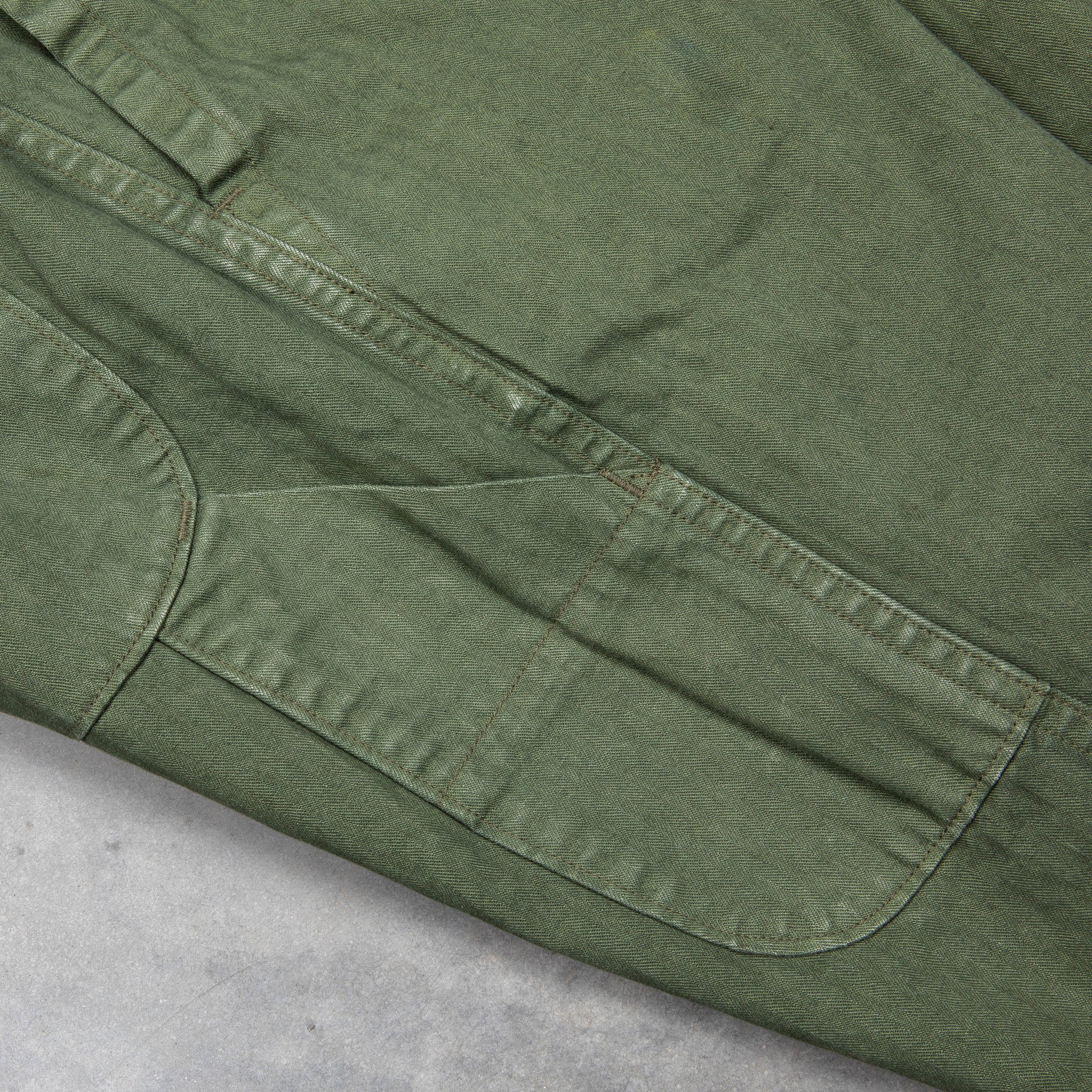 Orslow x Frans Boone French Work Pants Herringbone Green Used