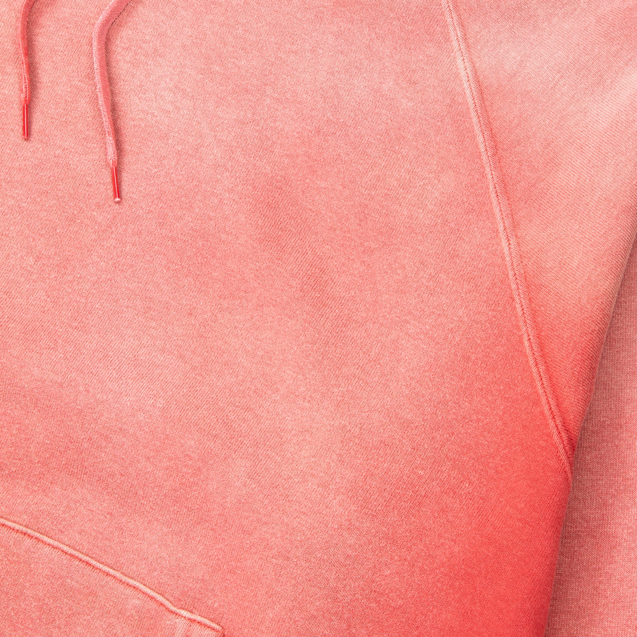 The Real McCoy&#39;s 9 Oz. Loopwheel Raglan Hooded Sweatshirt / Faded Cherry