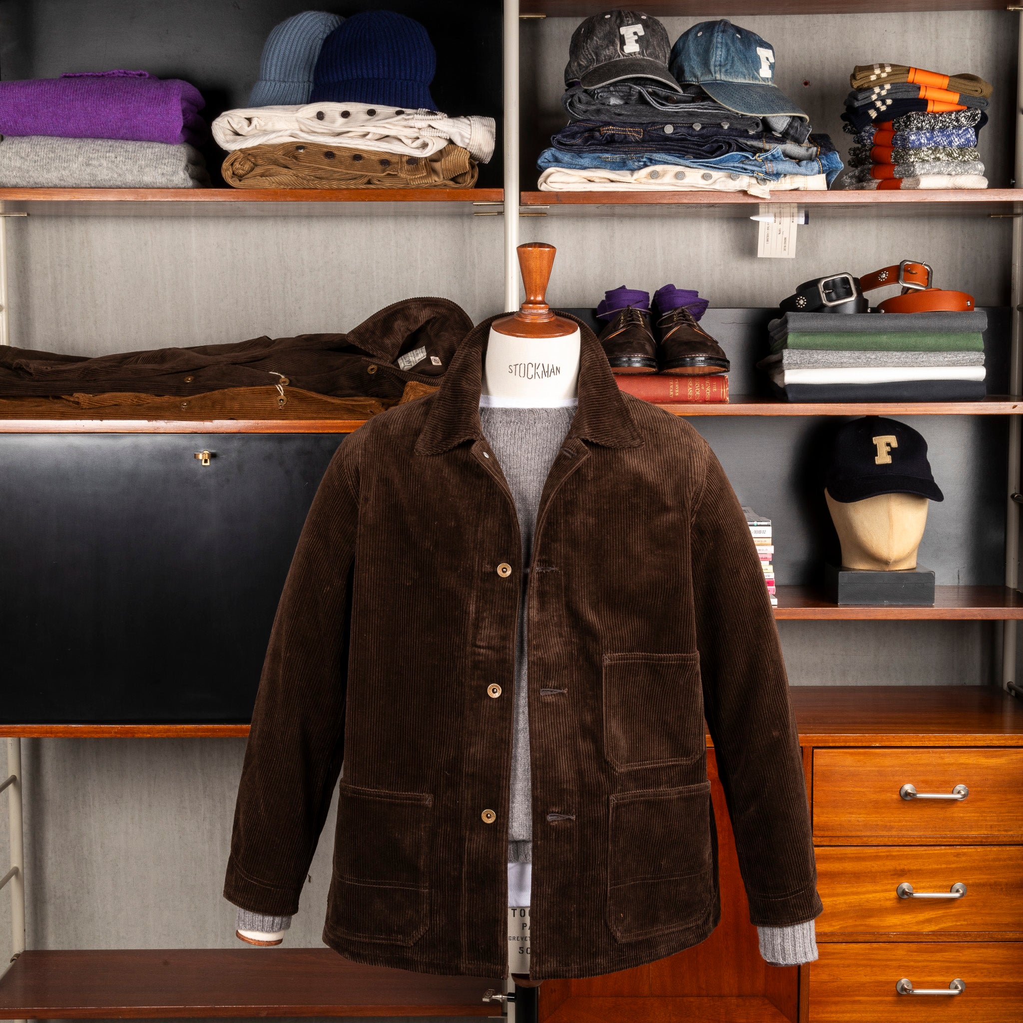 Fullcount x Frans Boone 2015 Chore Jacket 8-Wale Corduroy Brown