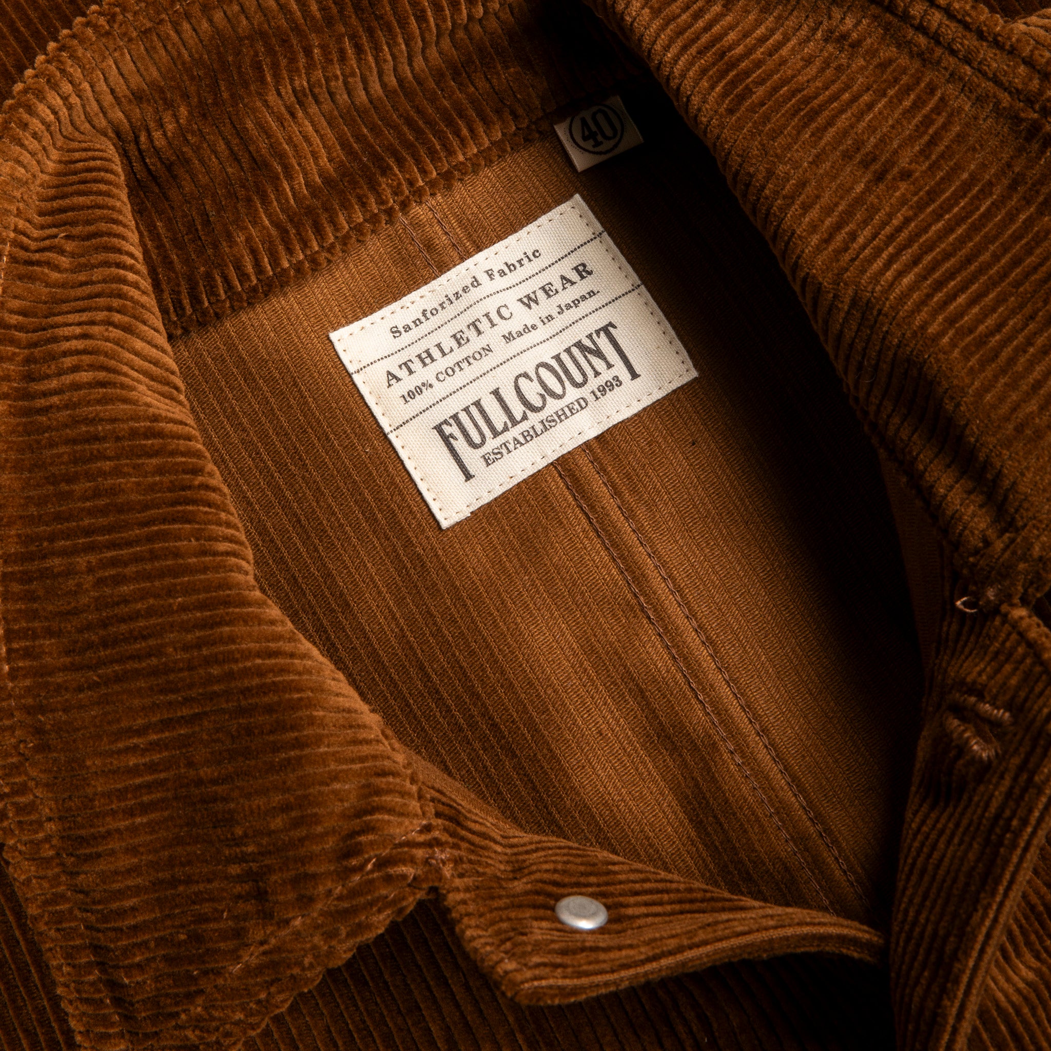 Fullcount x Frans Boone 2015 Chore Jacket 8-Wale Corduroy Camel