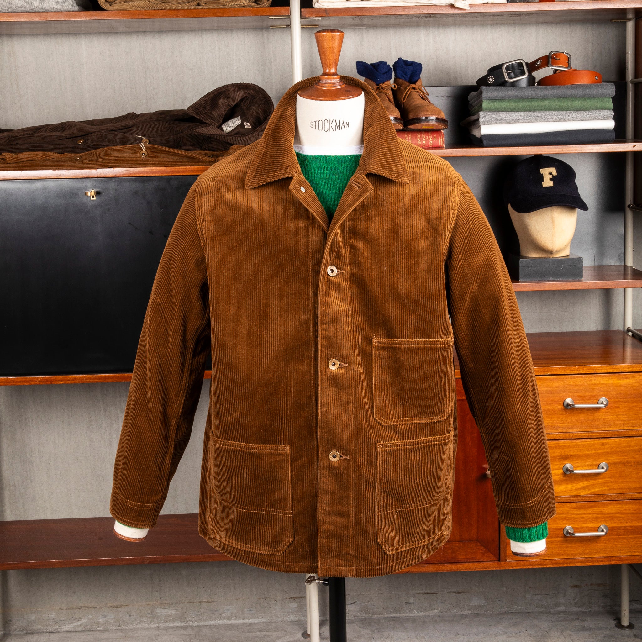 Fullcount x Frans Boone 2015 Chore Jacket 8-Wale Corduroy Camel