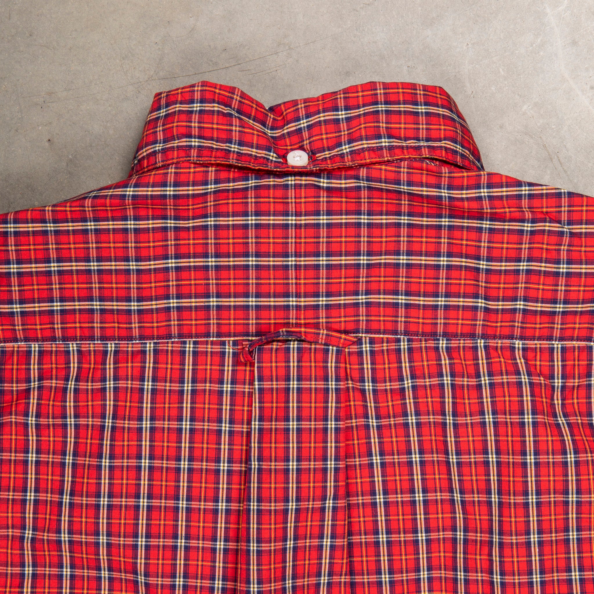 Gitman Vintage x Frans Boone 100/2 Organic Poplin Check - Claret