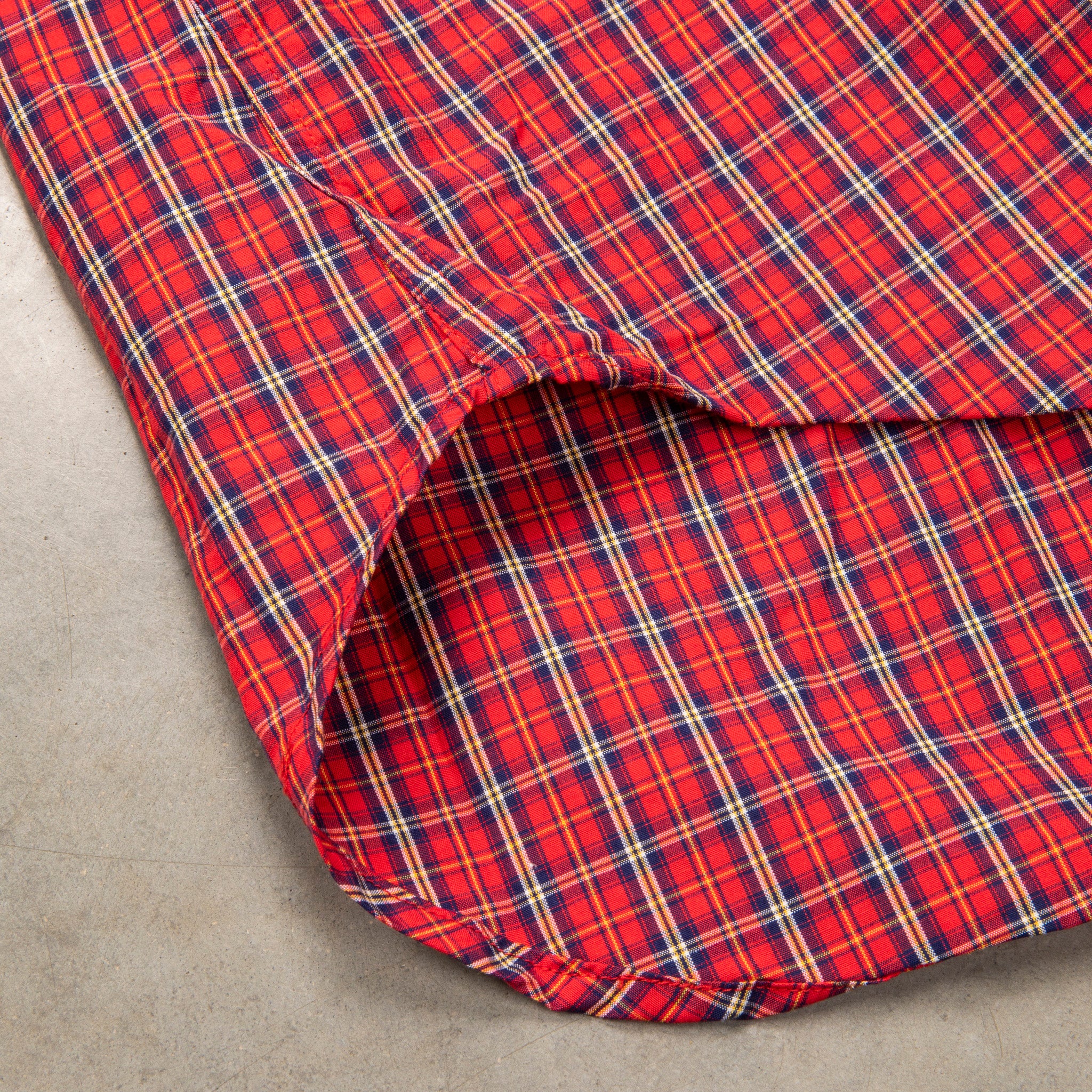 Gitman Vintage x Frans Boone 100/2 Organic Poplin Check - Claret