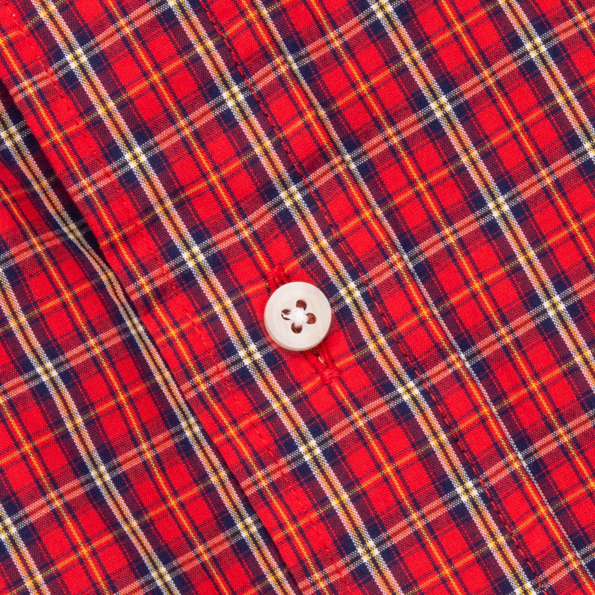 Gitman Vintage x Frans Boone 100/2 Organic Poplin Check - Claret