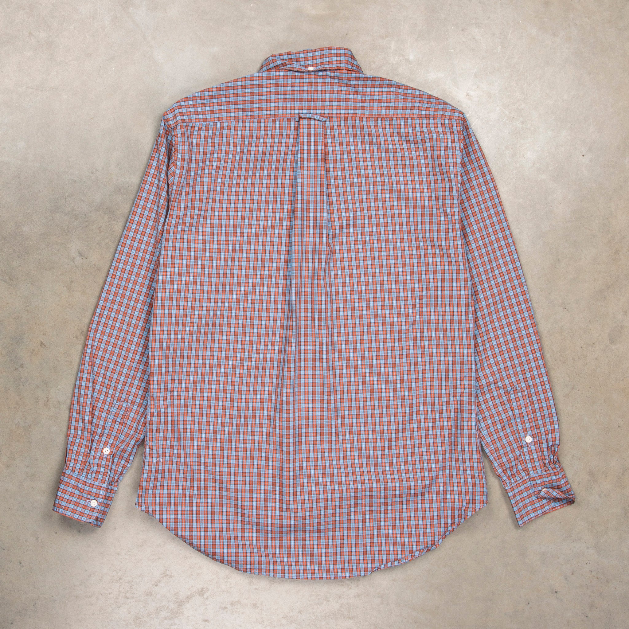 Gitman Vintage x Frans Boone 100/2 Organic Poplin Check - Sax