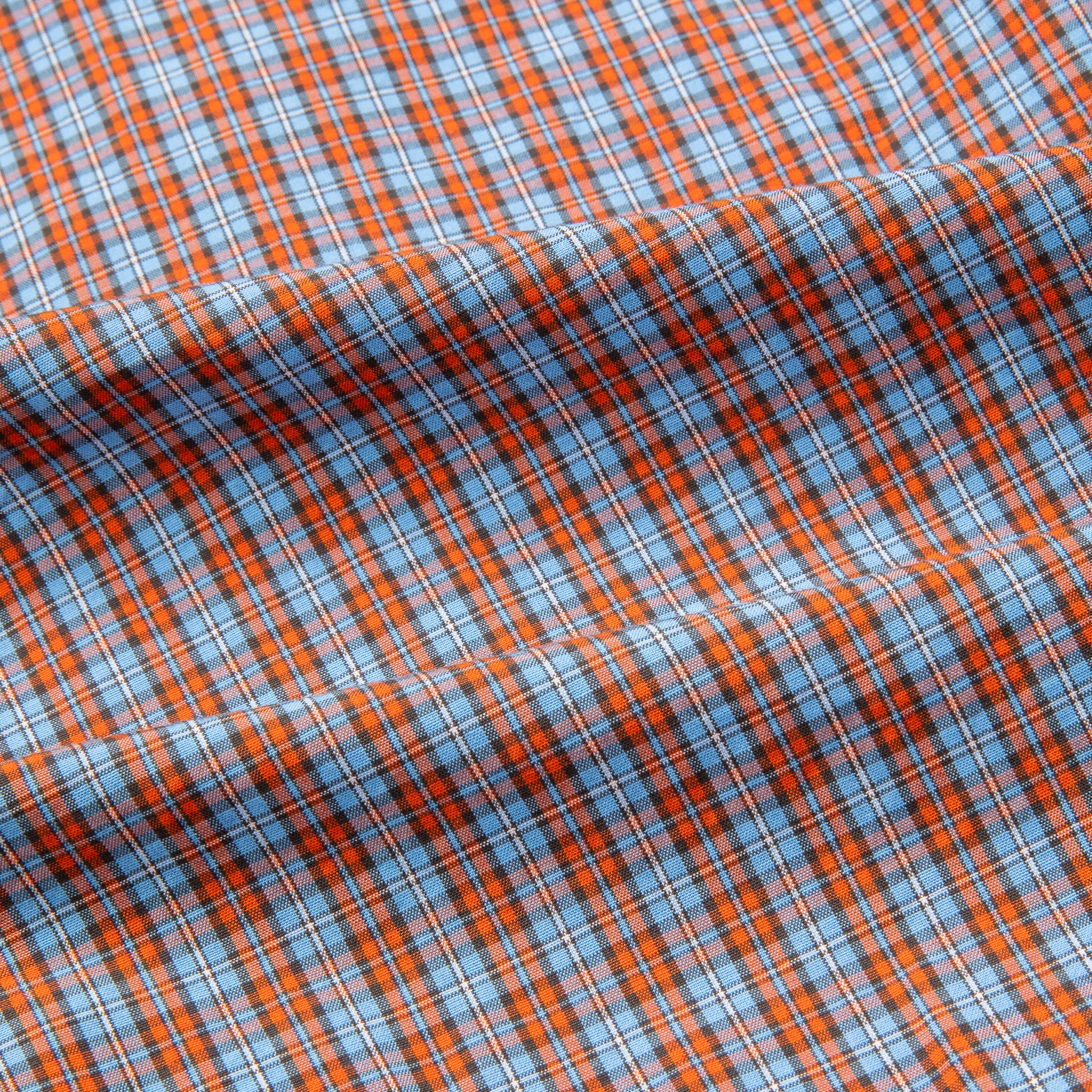 Gitman Vintage x Frans Boone 100/2 Organic Poplin Check - Sax
