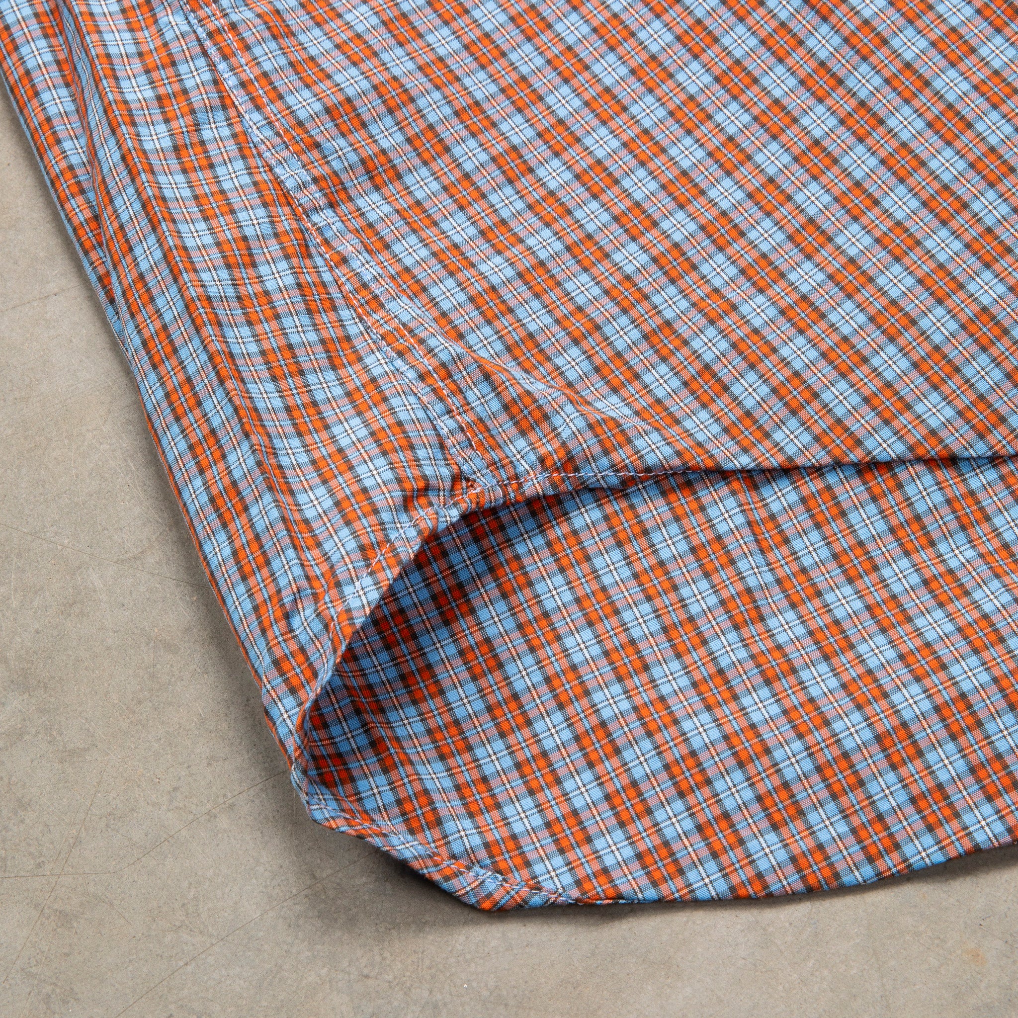 Gitman Vintage x Frans Boone 100/2 Organic Poplin Check - Sax