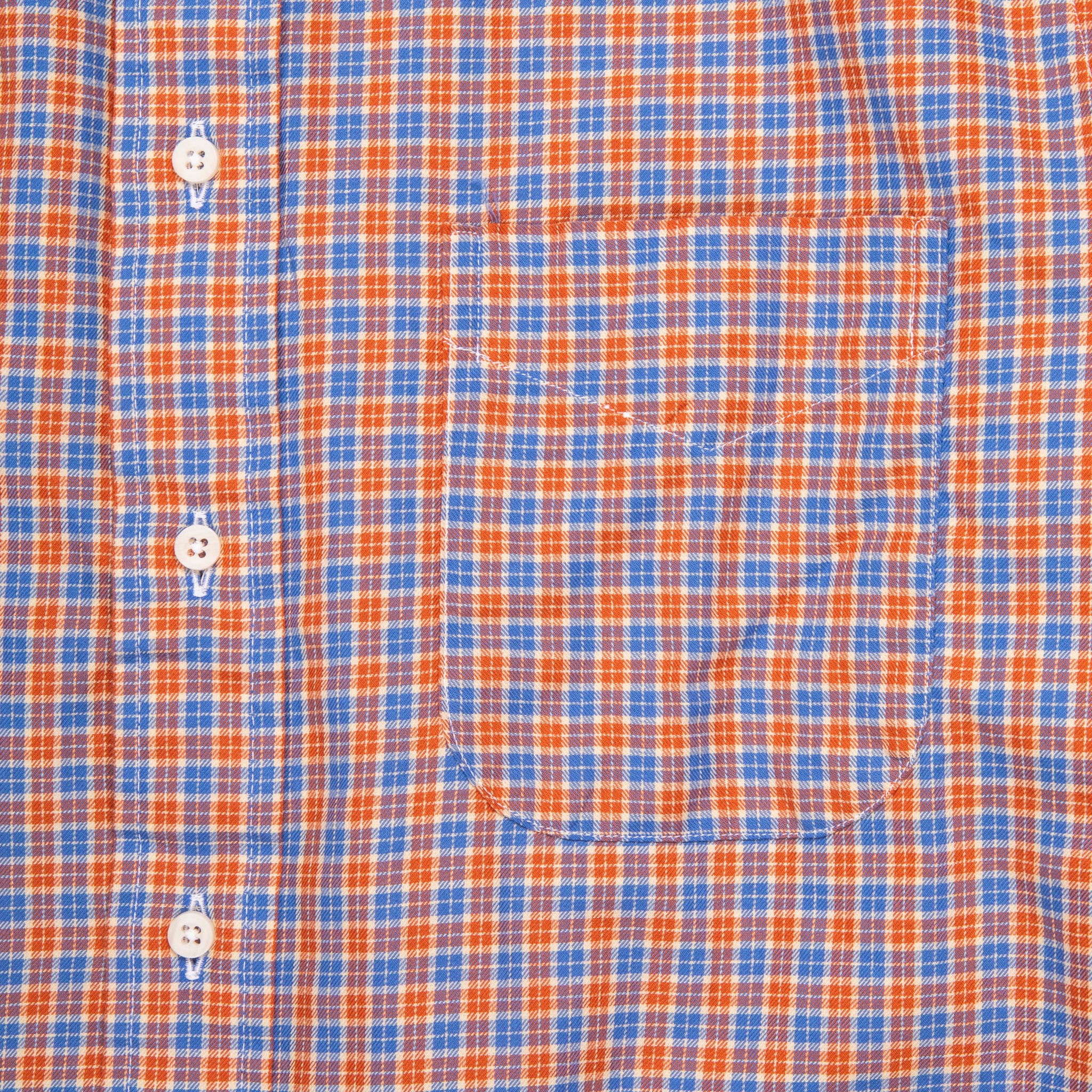 Gitman Vintage x Frans Boone Royal Flannel Plaid - Burnt Orange