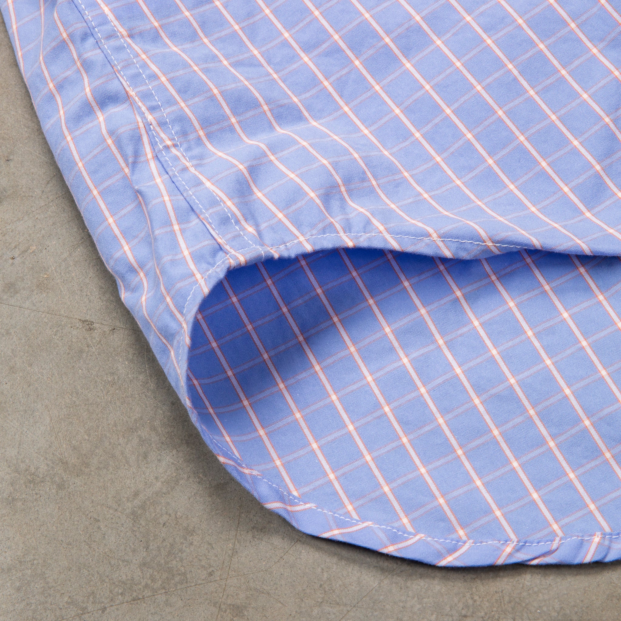 Gitman Vintage x Frans Boone 80/2 Smooth Poplin Check - Gulf