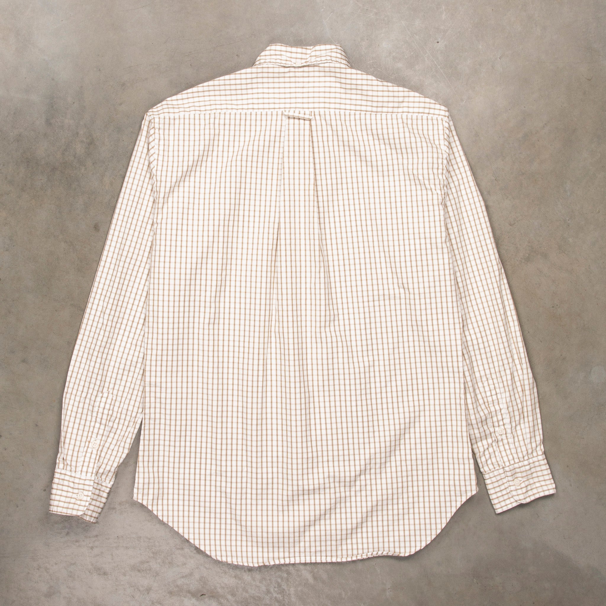 Gitman Vintage x Frans Boone 80/2 Smooth Poplin Check - Sahara