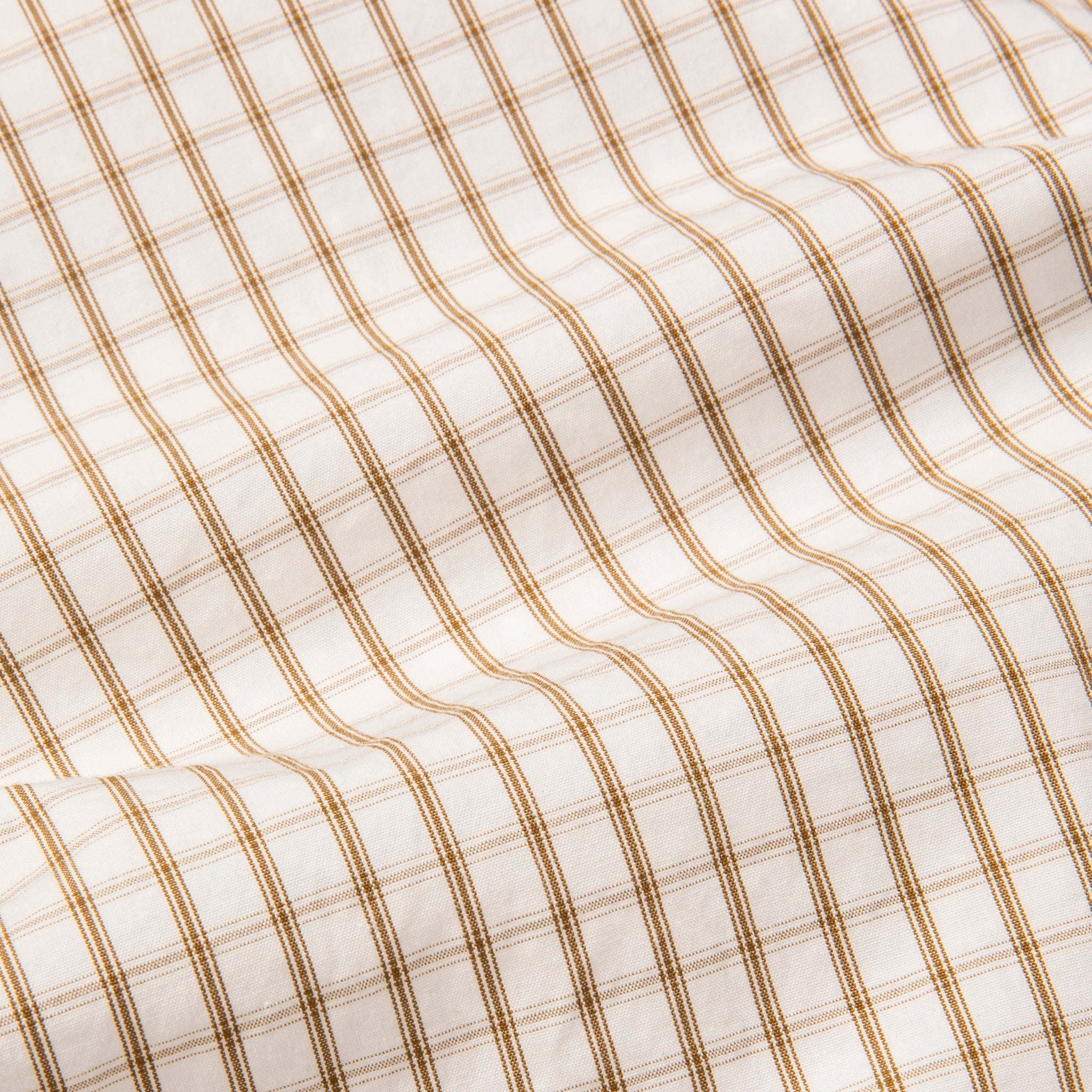 Gitman Vintage x Frans Boone 80/2 Smooth Poplin Check - Sahara