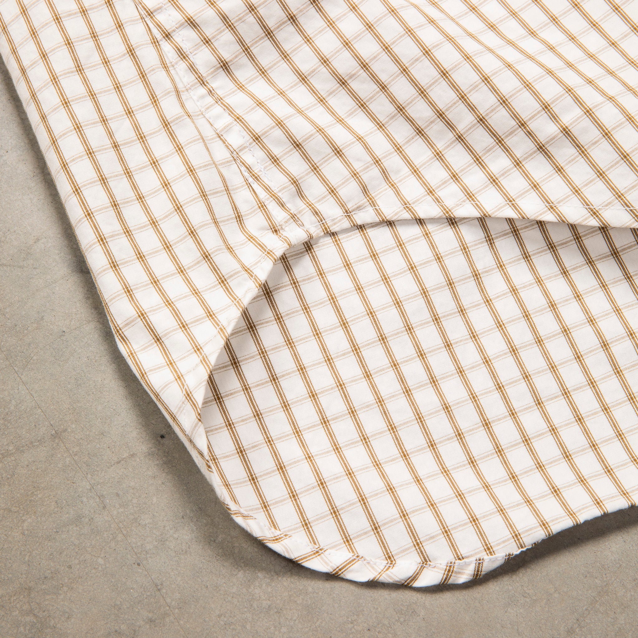 Gitman Vintage x Frans Boone 80/2 Smooth Poplin Check - Sahara