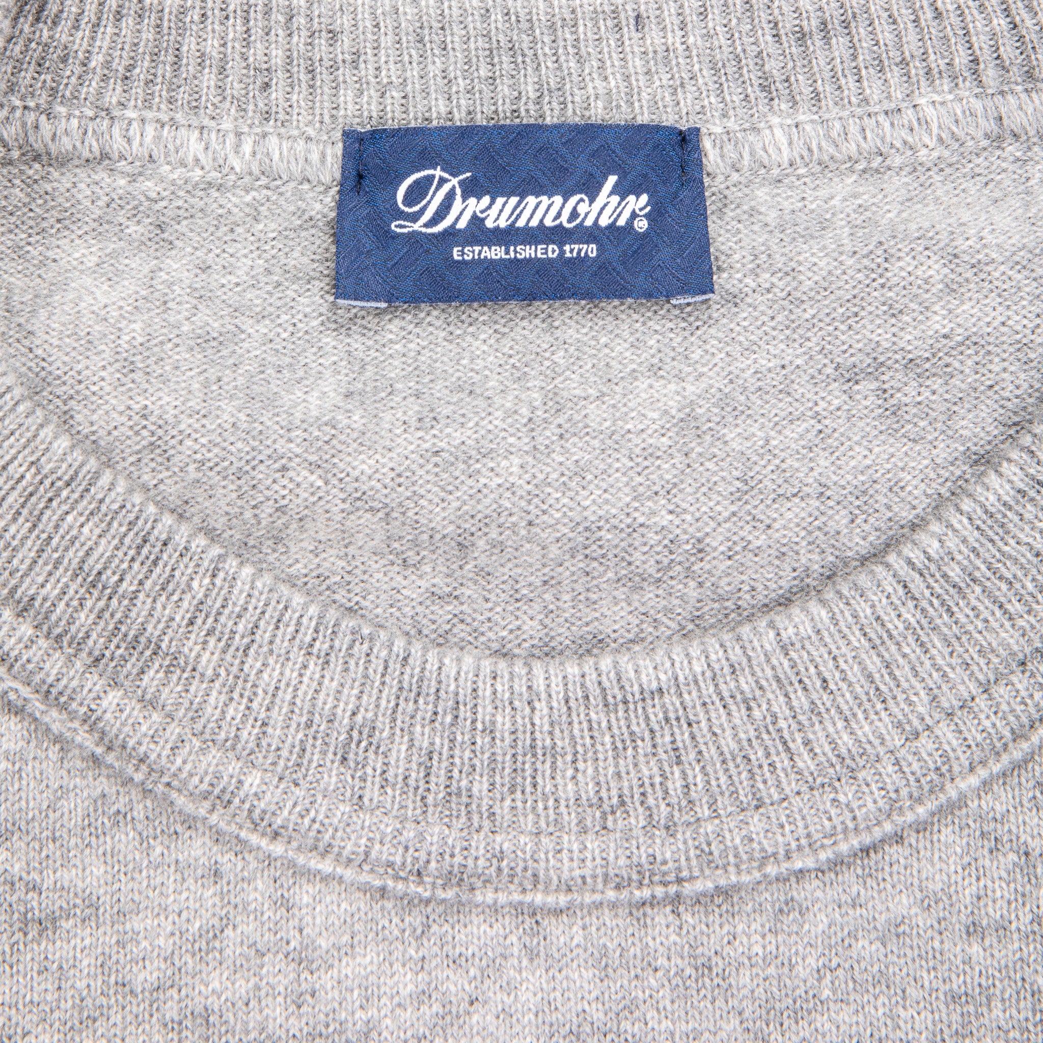 Drumohr Cashmere Felpa Argento