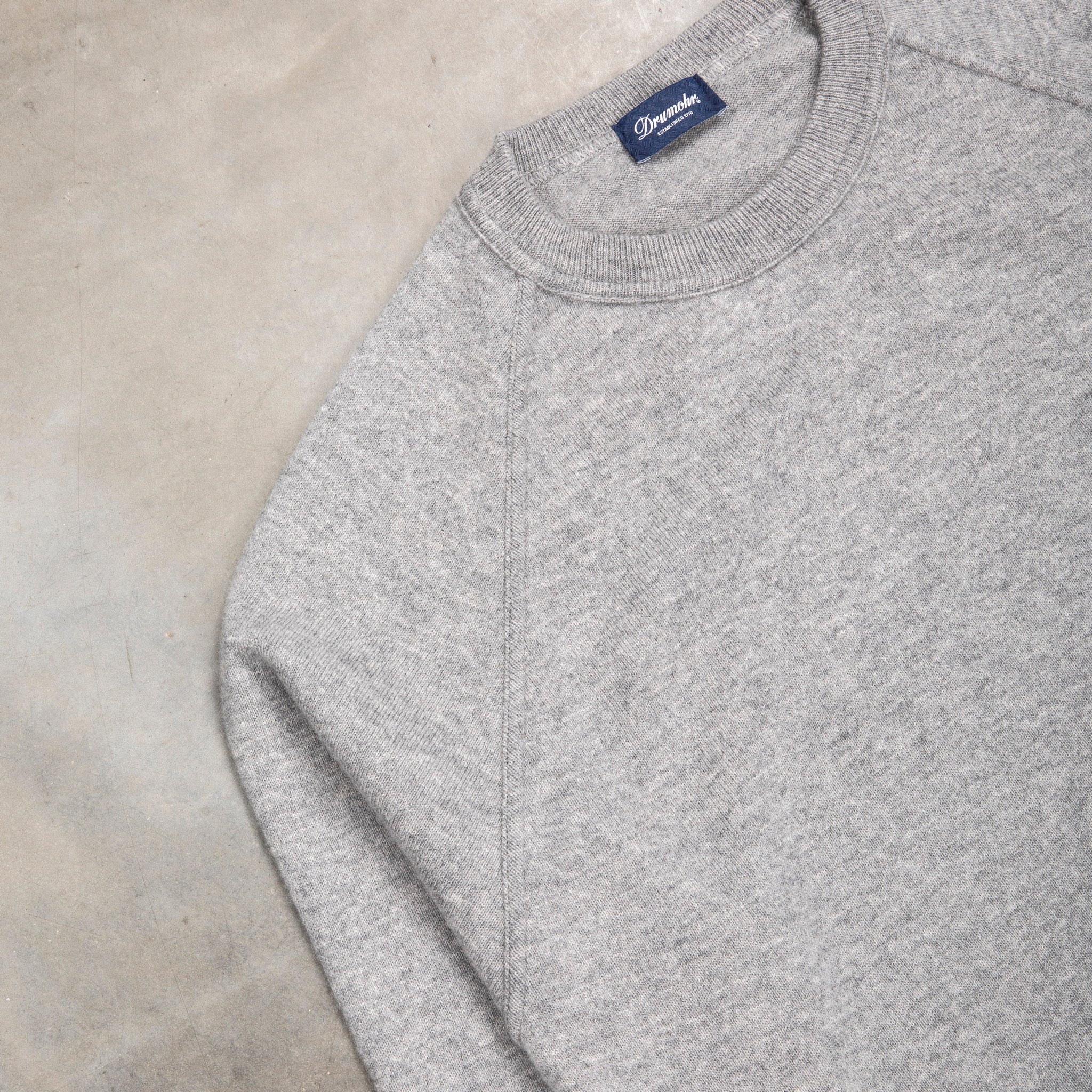 Drumohr Cashmere Felpa Argento