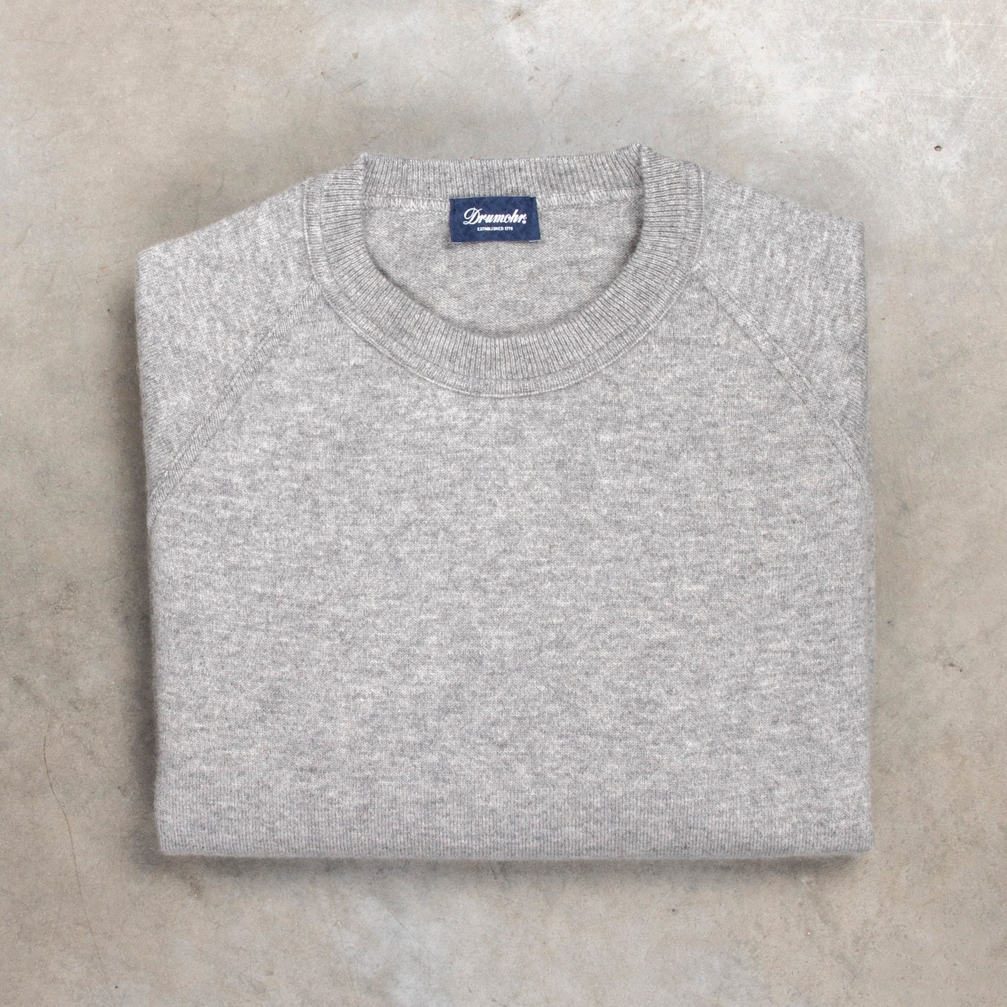 Drumohr Cashmere Felpa Argento