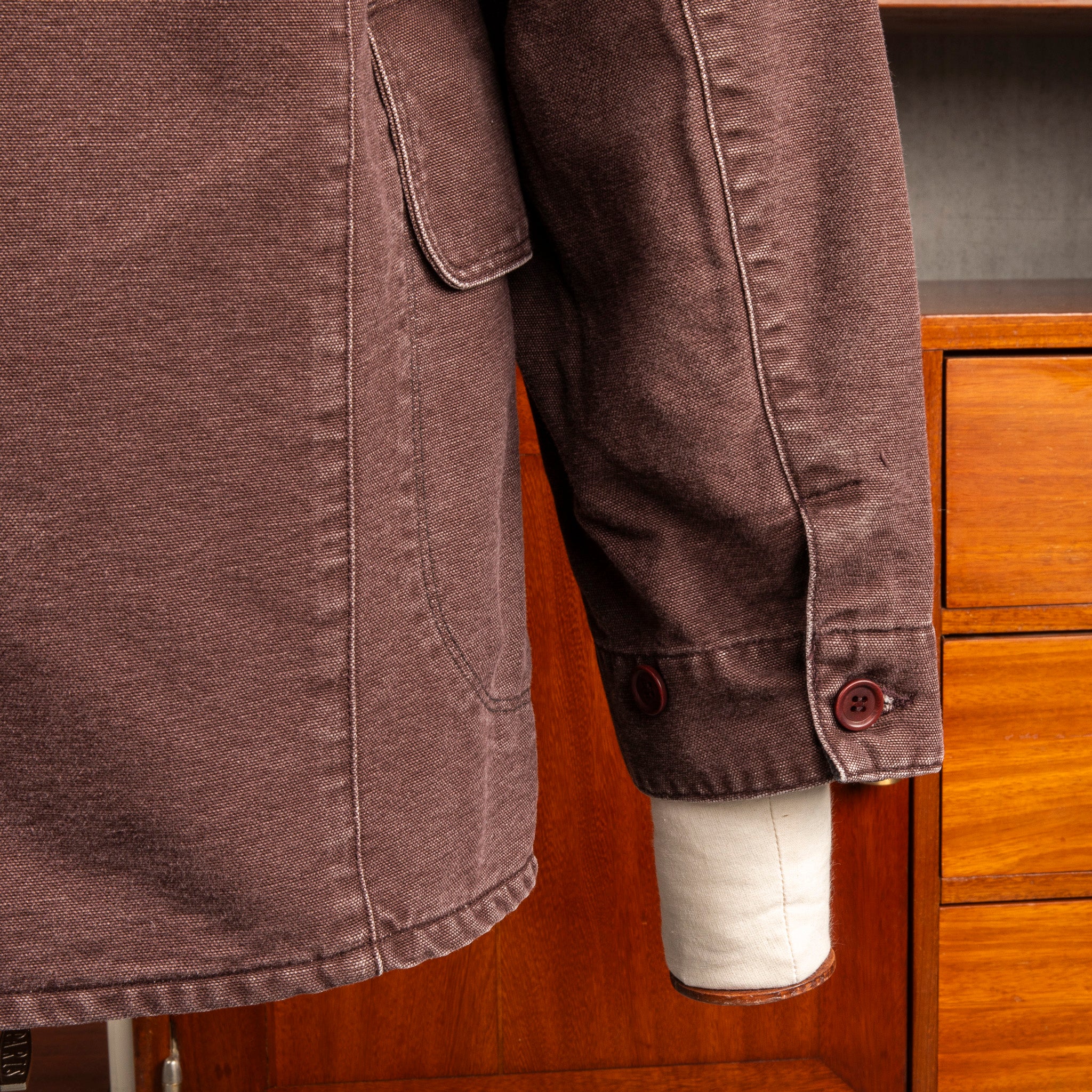 The Corona Utility CJ076 Utica Field Coat Chocolate Brown