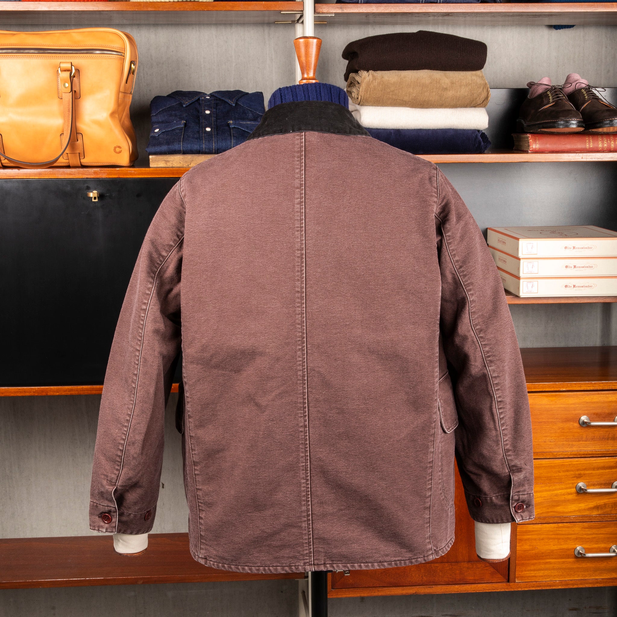 The Corona Utility CJ076 Utica Field Coat Chocolate Brown