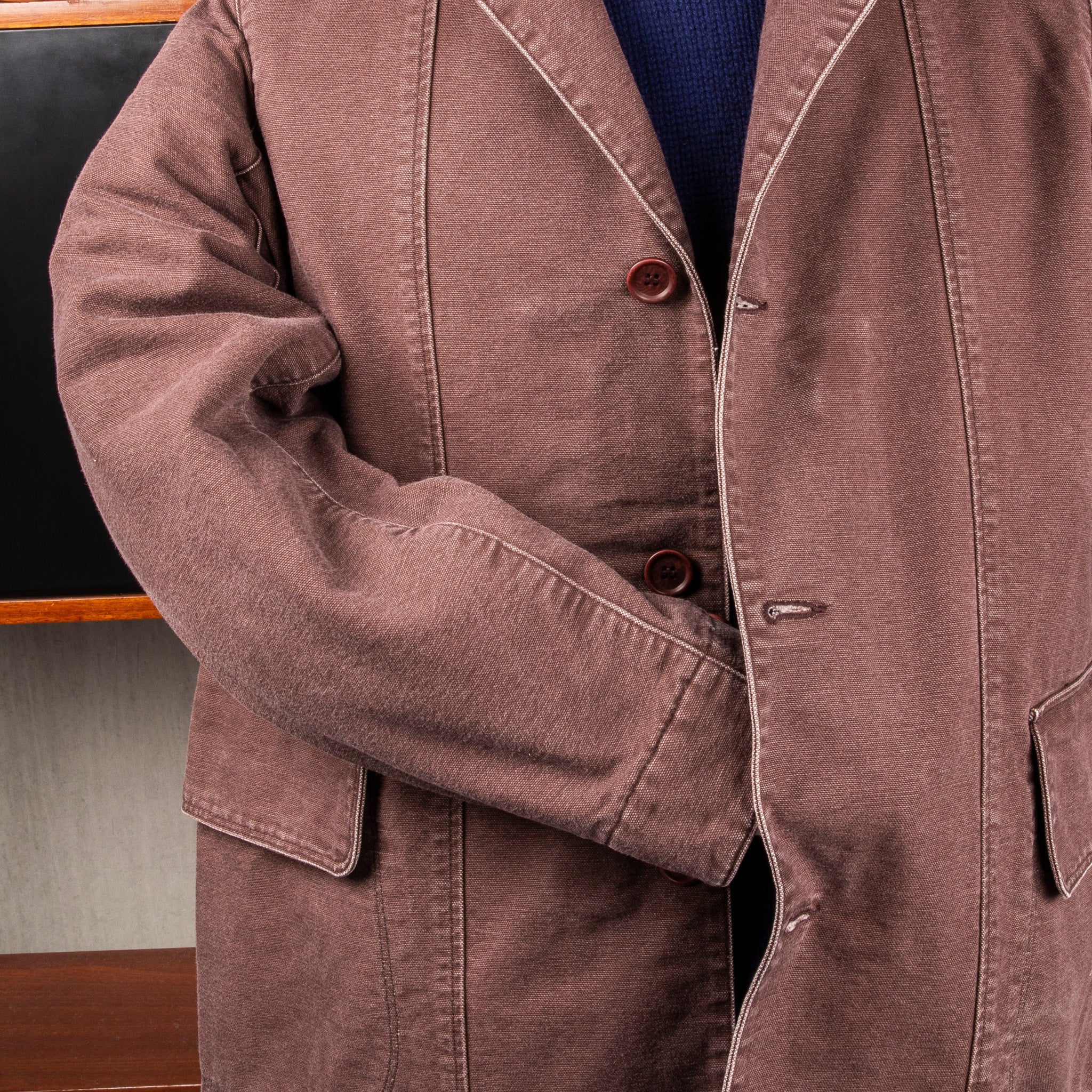 The Corona Utility CJ076 Utica Field Coat Chocolate Brown