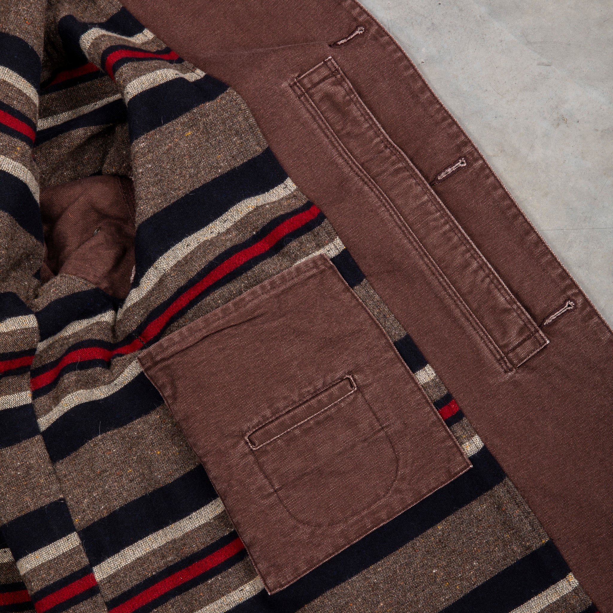 The Corona Utility CJ076 Utica Field Coat Chocolate Brown