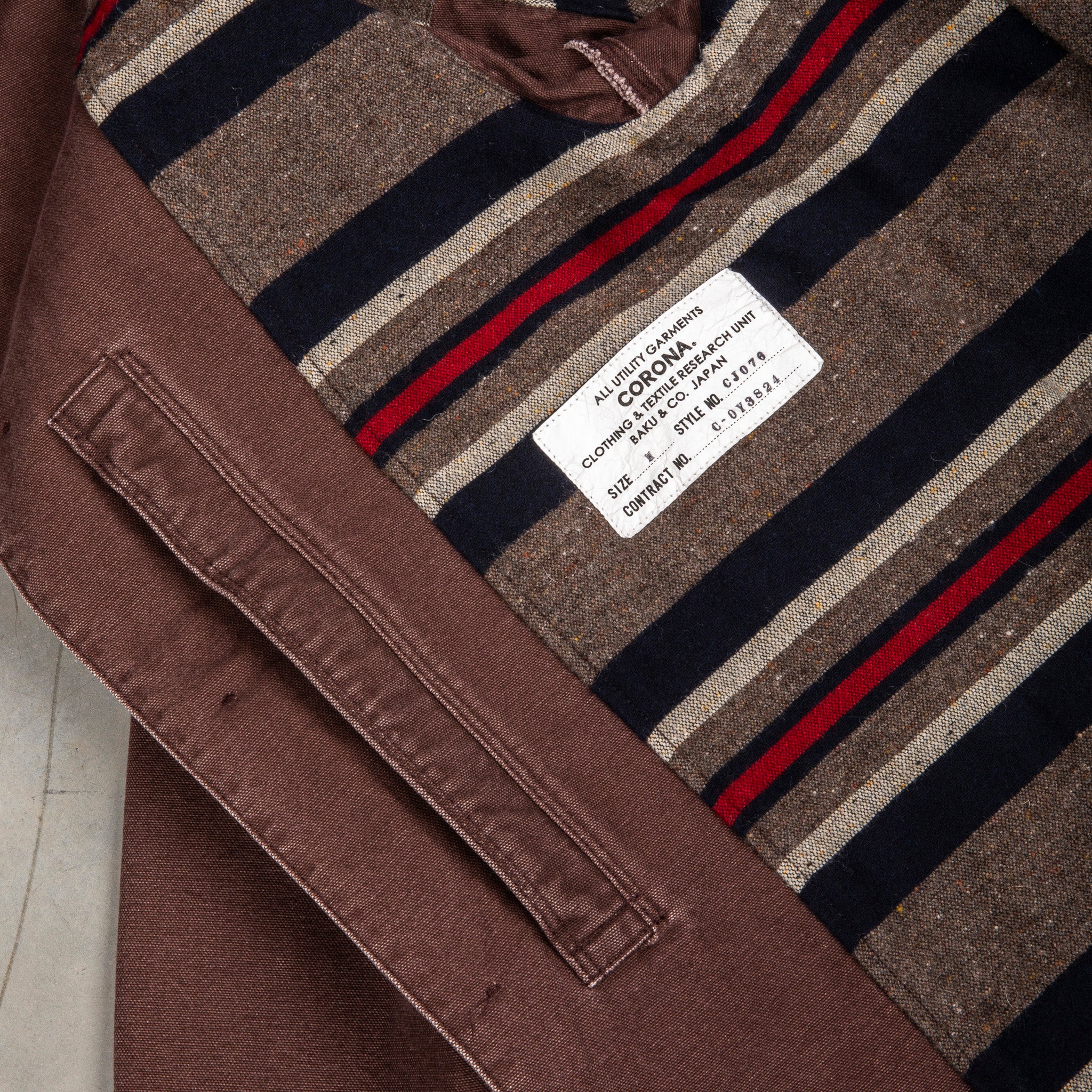 The Corona Utility CJ076 Utica Field Coat Chocolate Brown