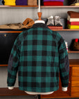 Remi Relief Checkered Field Jacket Flannel Green
