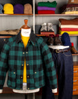 Remi Relief Checkered Field Jacket Flannel Green