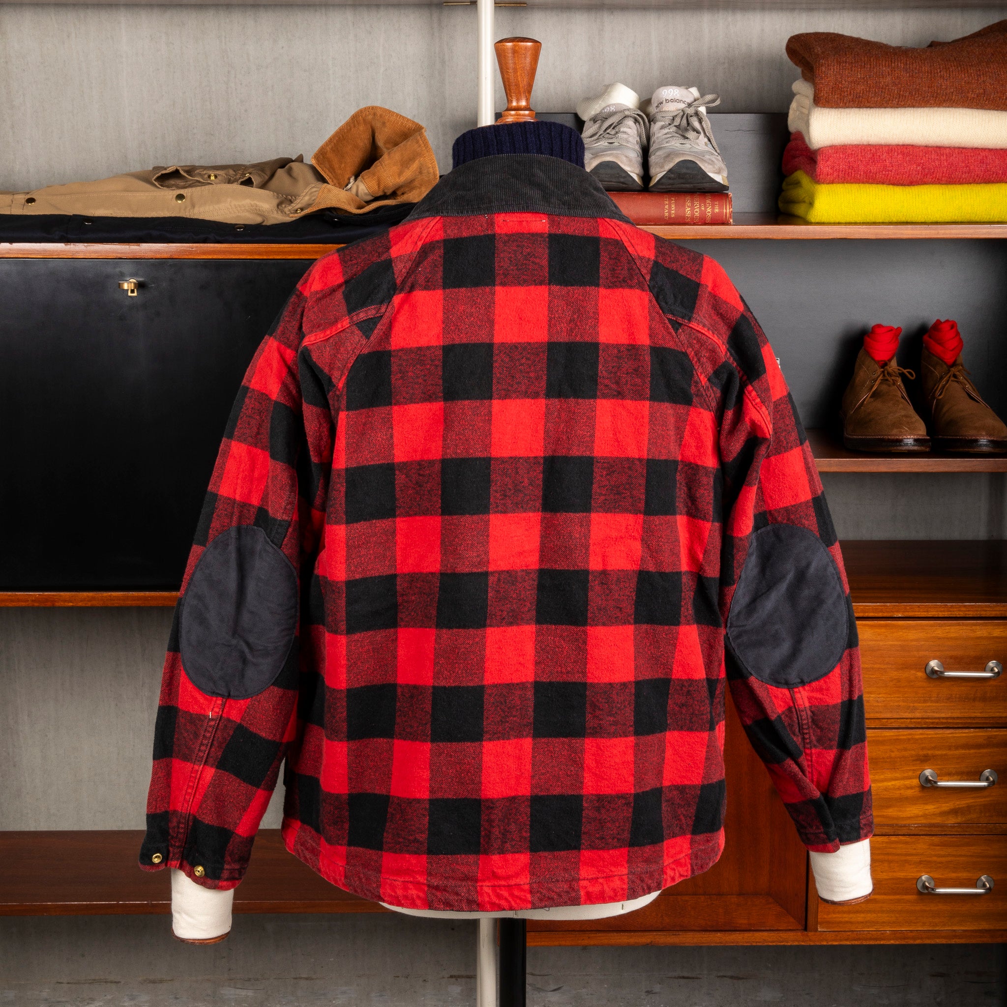 Remi Relief Checkered Field Jacket Flannel Red