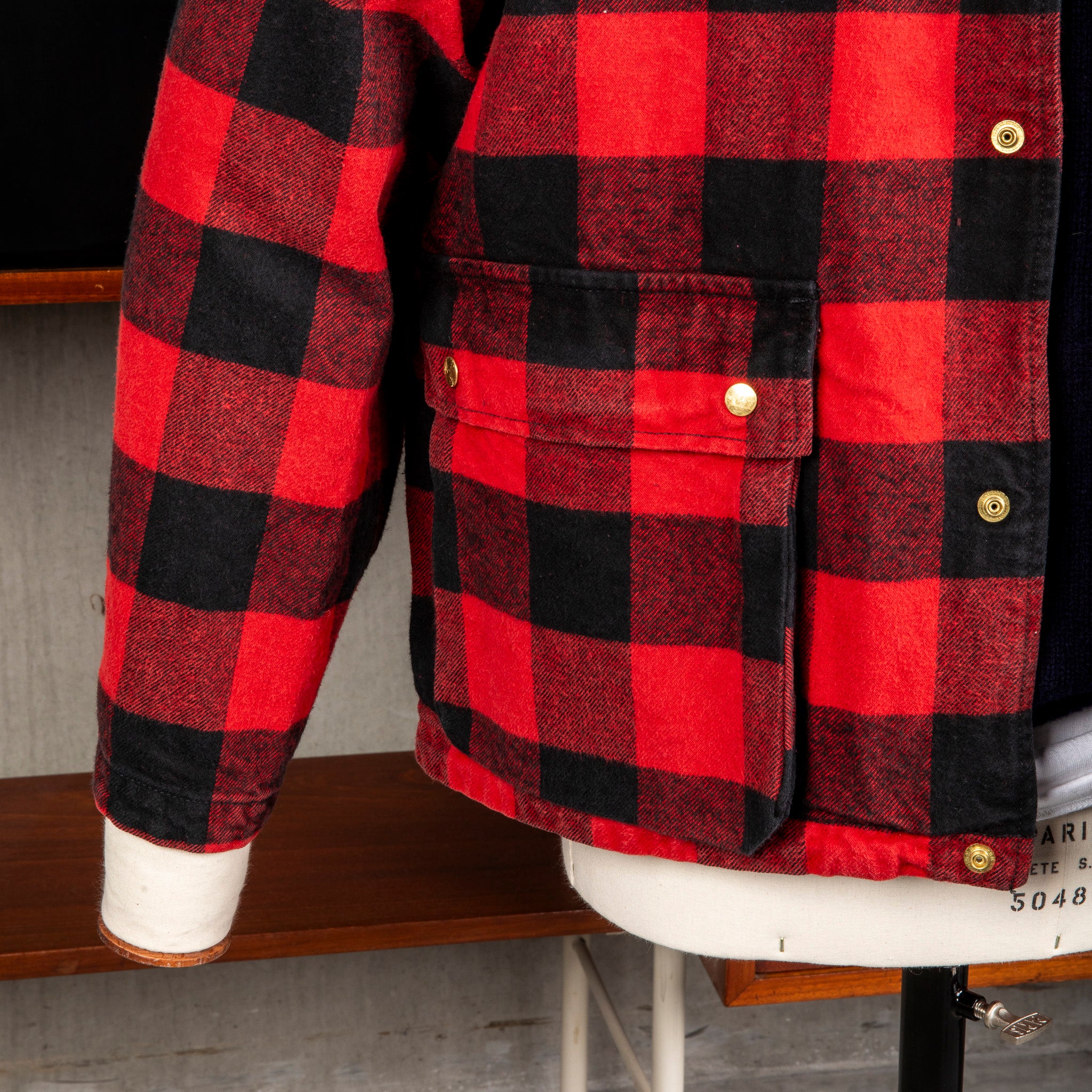 Remi Relief Checkered Field Jacket Flannel Red