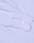 Finamore Gaeta Shirt Lucio Collar Washed Oxford Midblue
