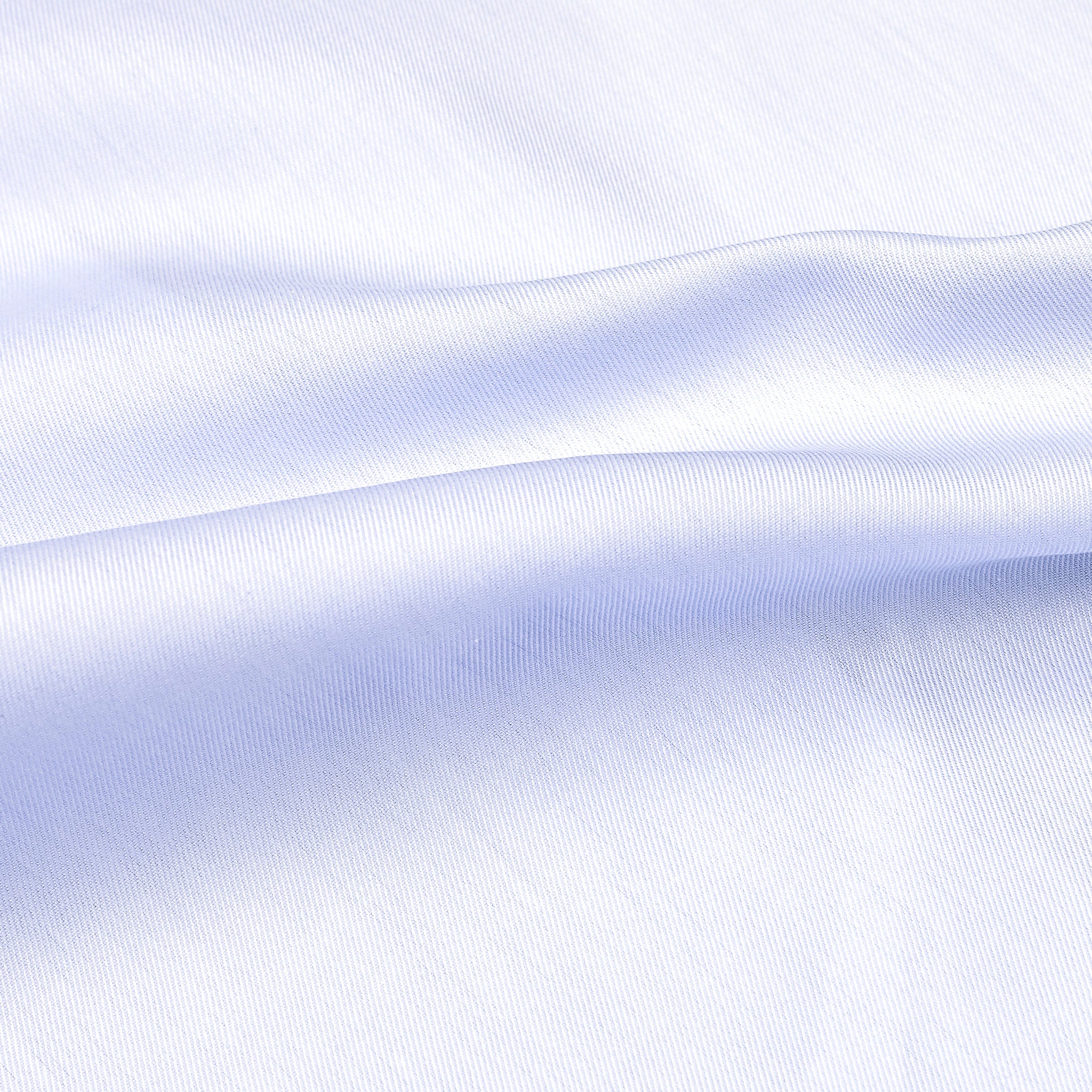 Finamore 'Traveller' Shirt Milano Fit Collar Eduardo Blue Alumo twill