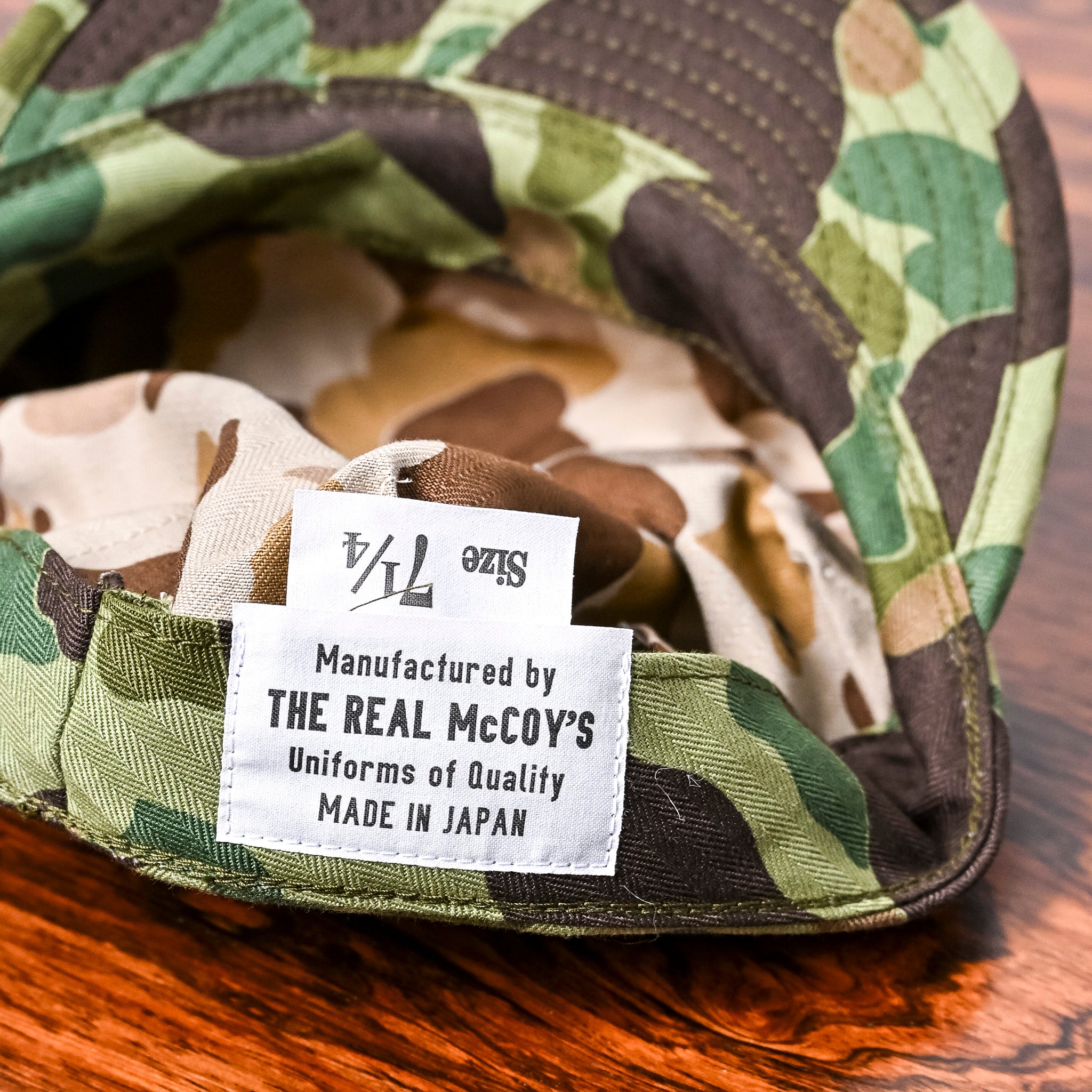 The Real McCoy's 1944 Reversible Frogskin Camo Cap – Frans Boone Store