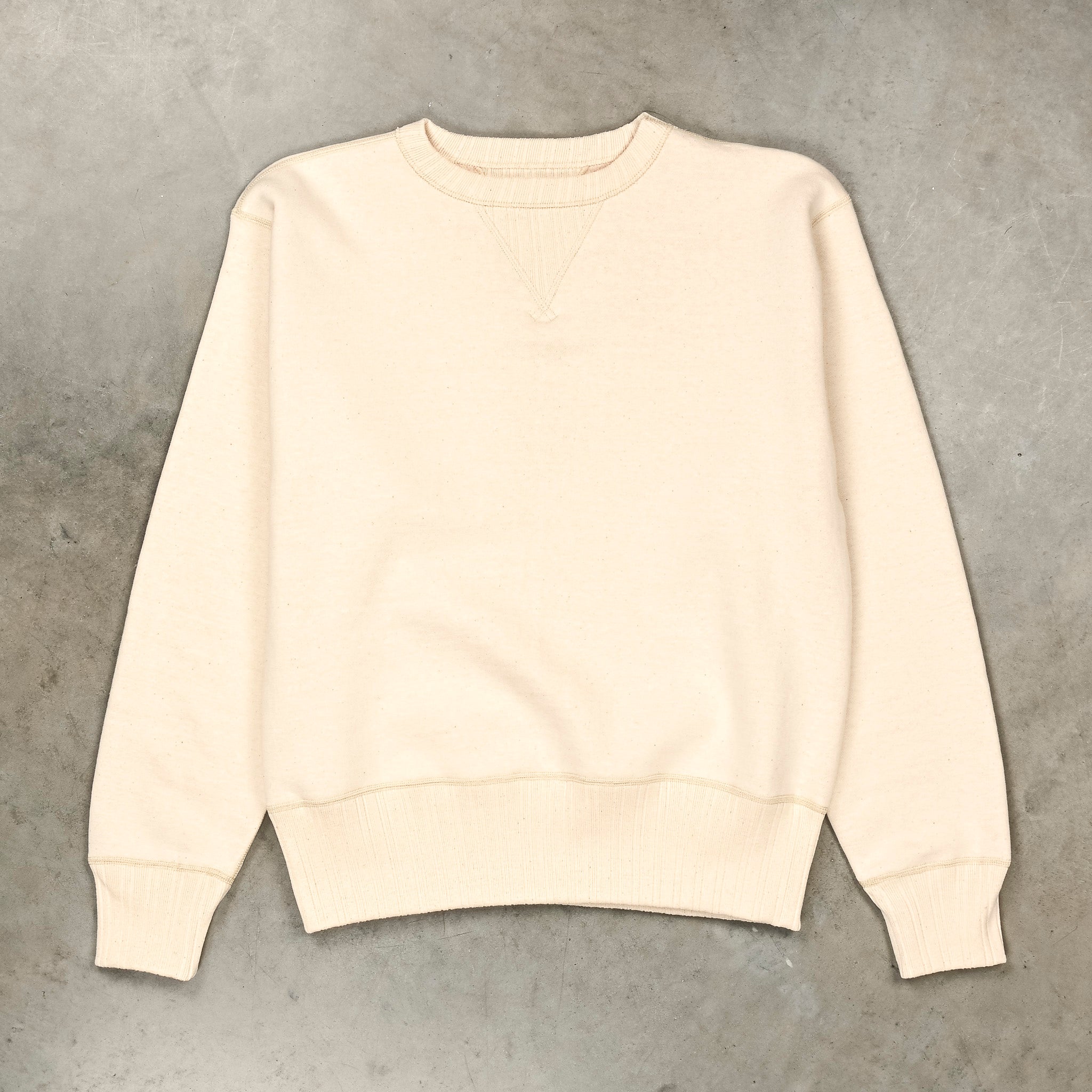 Fullcount 3741 Double V Sweatshirt Ecru