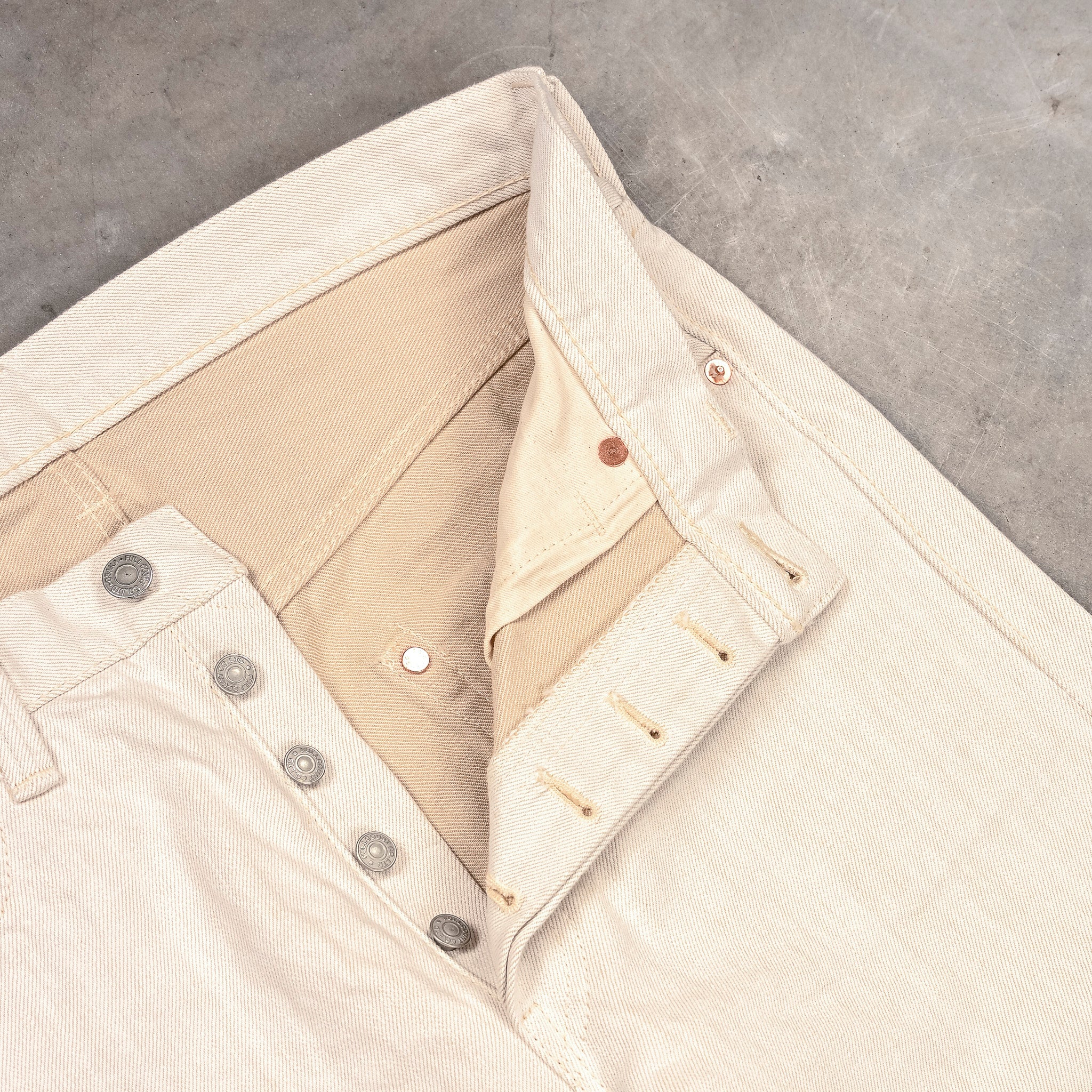 Fullcount 1101KT Straight Twill 14 Oz Ecru